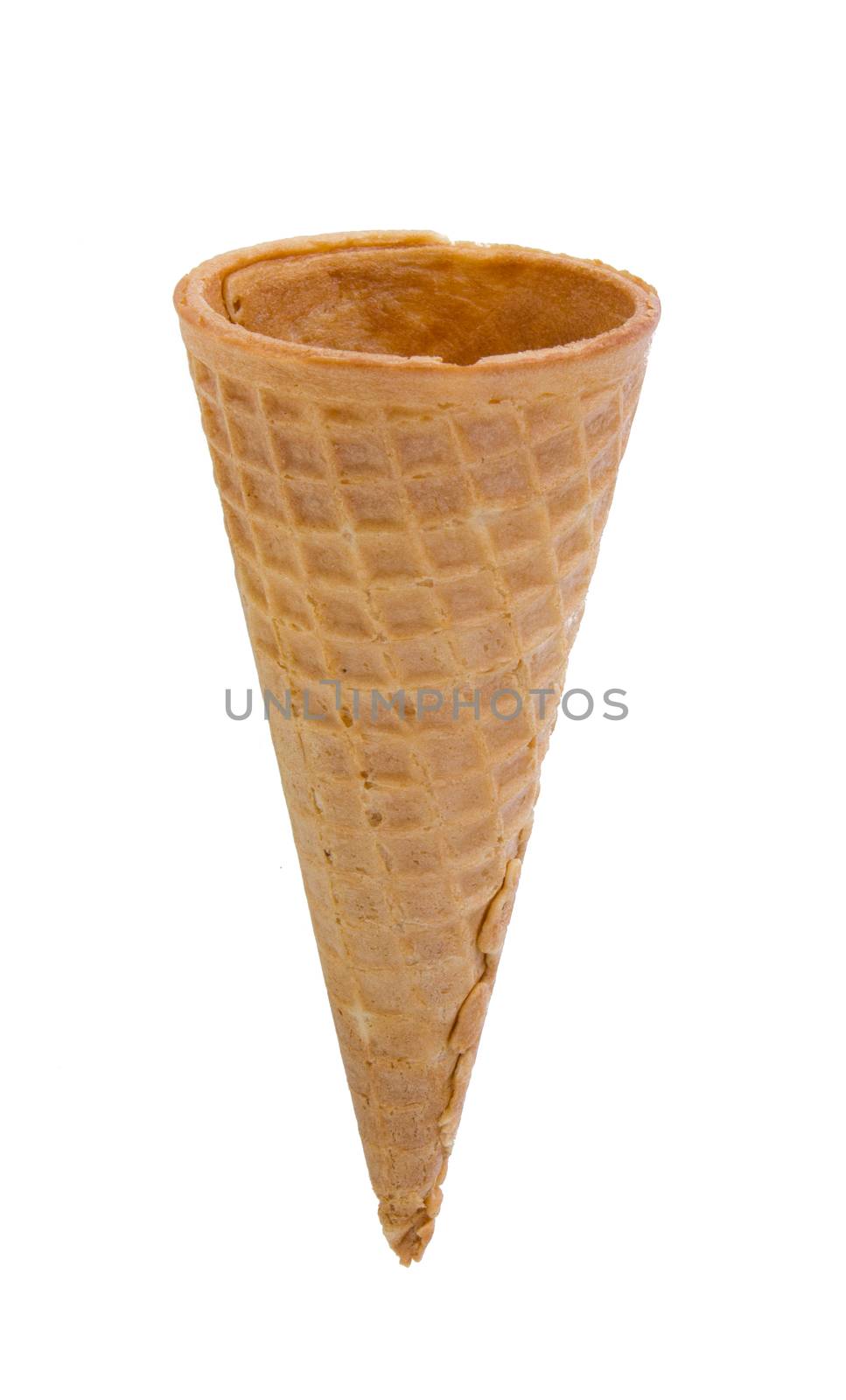 Ice cream cones isolated on white background