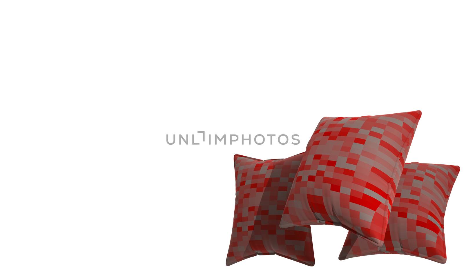 3d render pillow on background by pickaalo