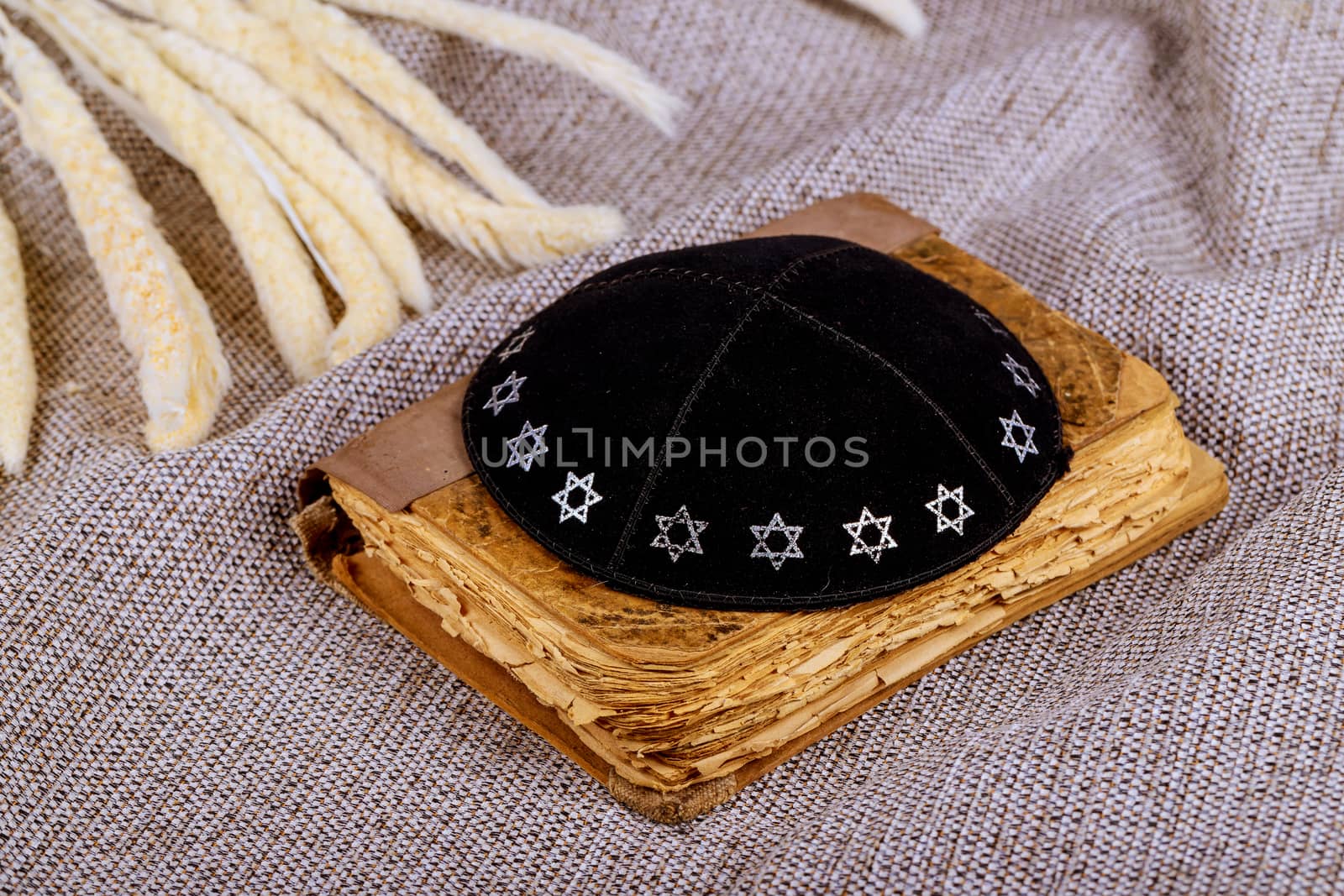 Jewish a traditional religious holiday Shavuot by ungvar