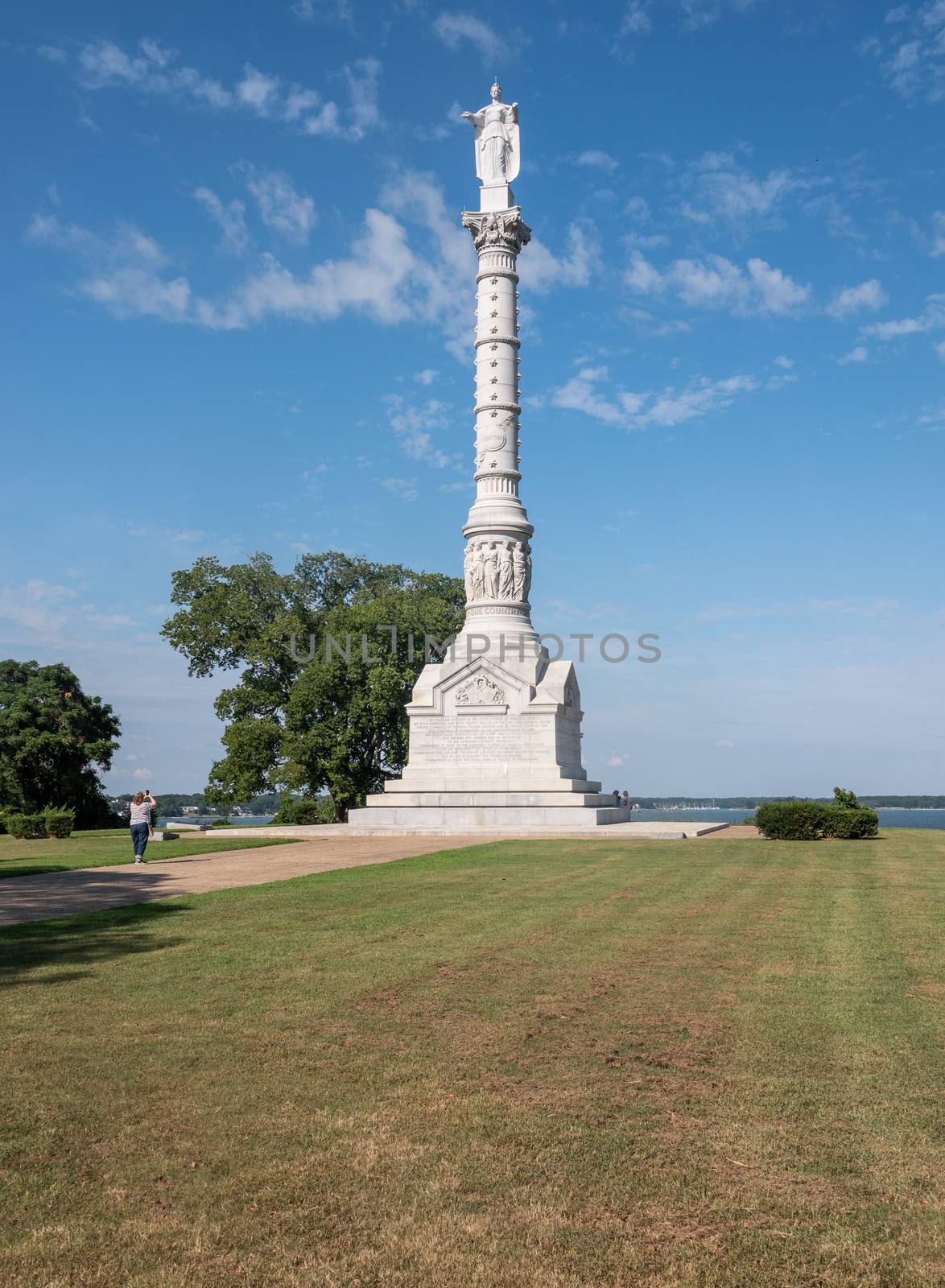 Victory Monument at Yorktown in Virginia as part of War of Independence by steheap