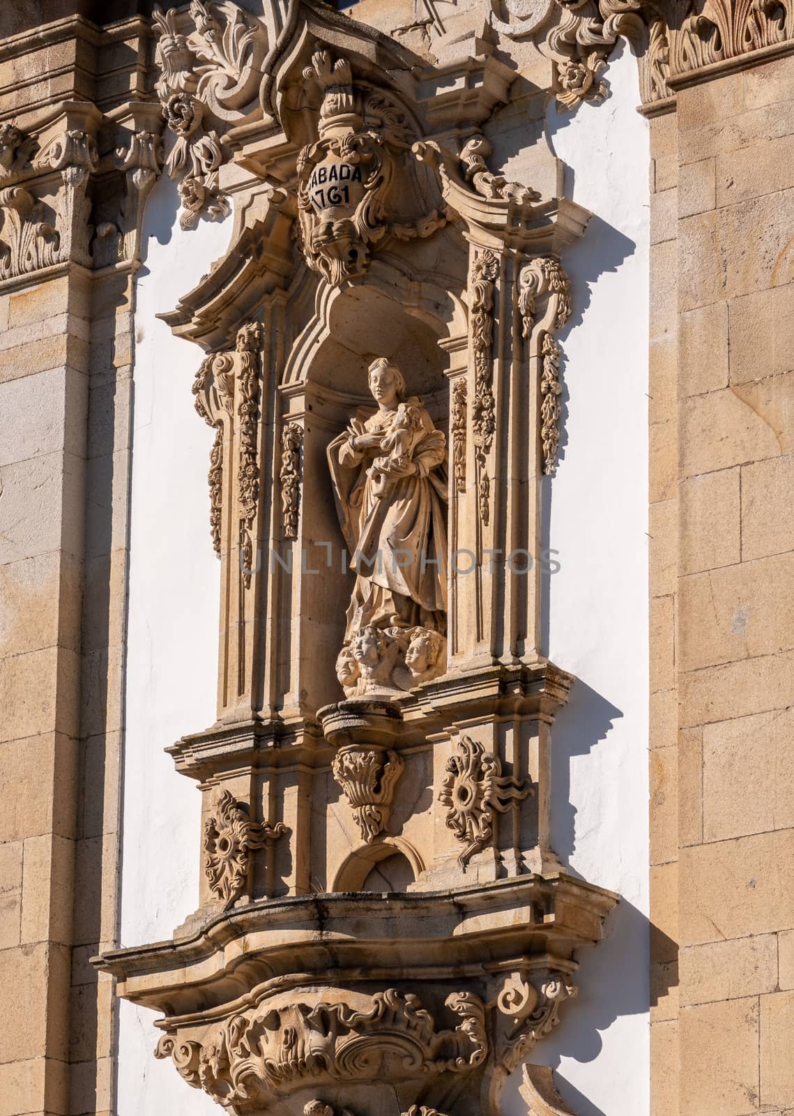 Santuario de Nossa Senhora dos Remedios at the top of the baroque staircase above Lamego in Portugal