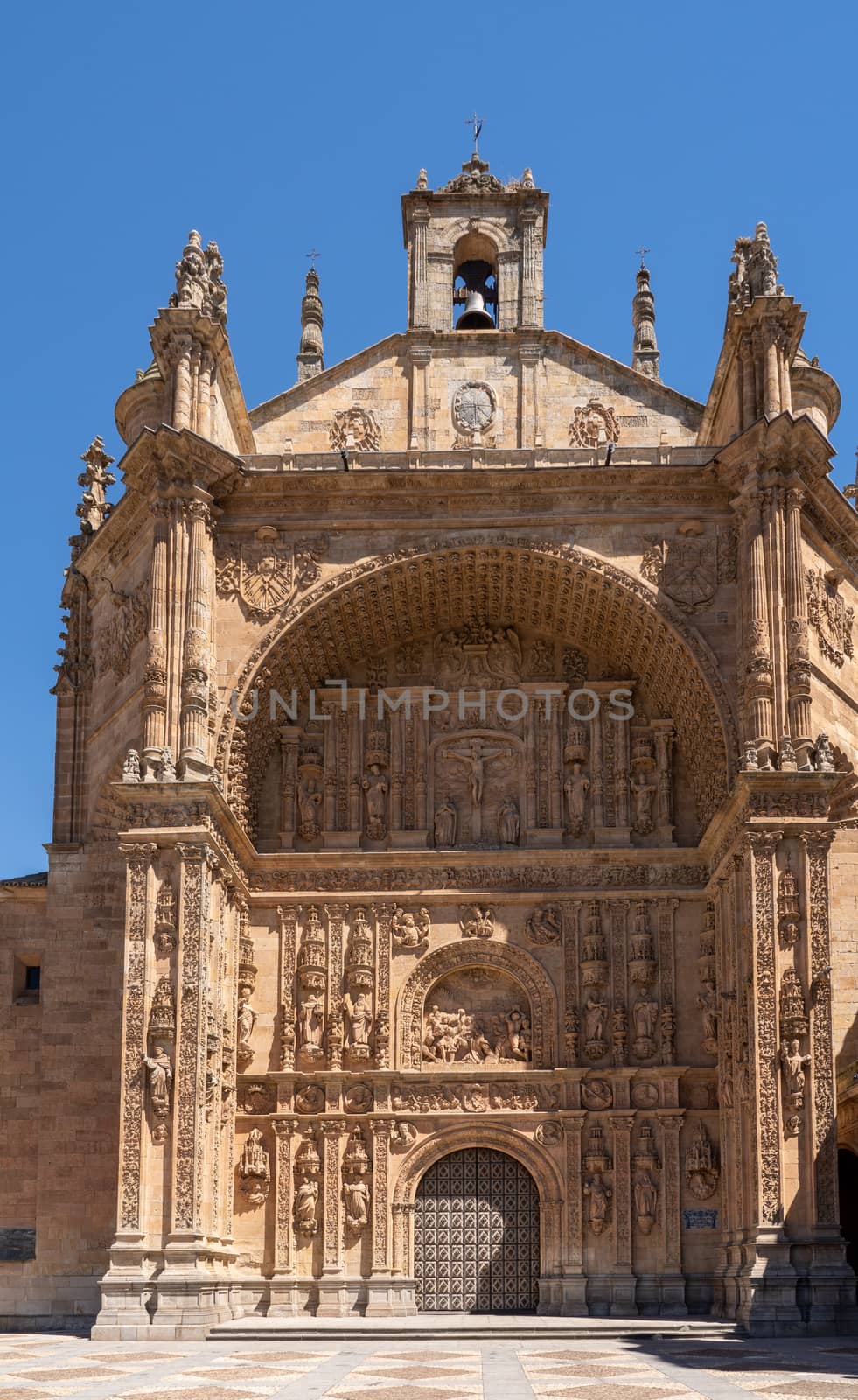 Convent of San Estaban in the center of old Salamanca in Spain by steheap