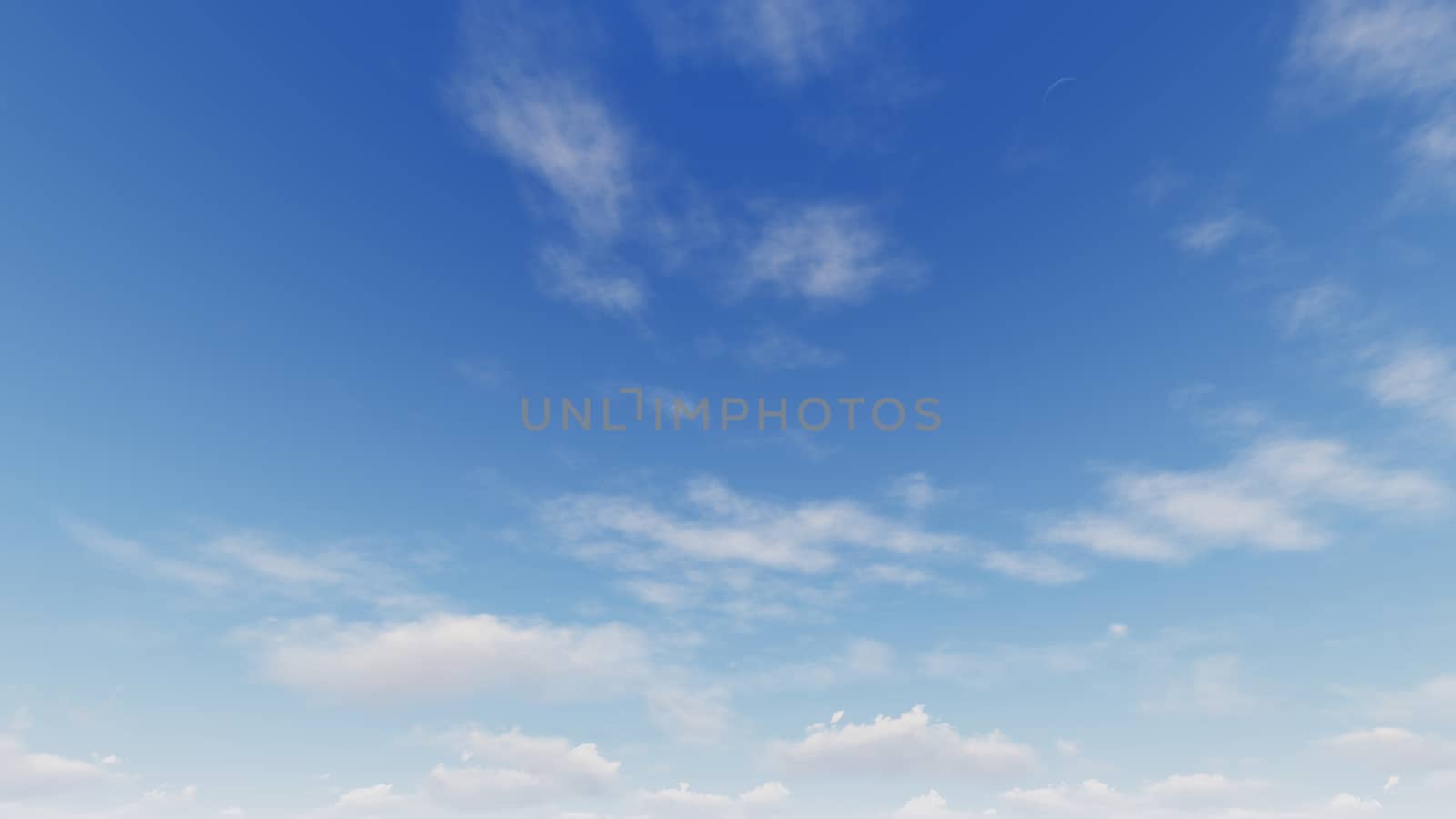 Cloudy blue sky abstract background, blue sky background with tiny clouds, 3d rendering

