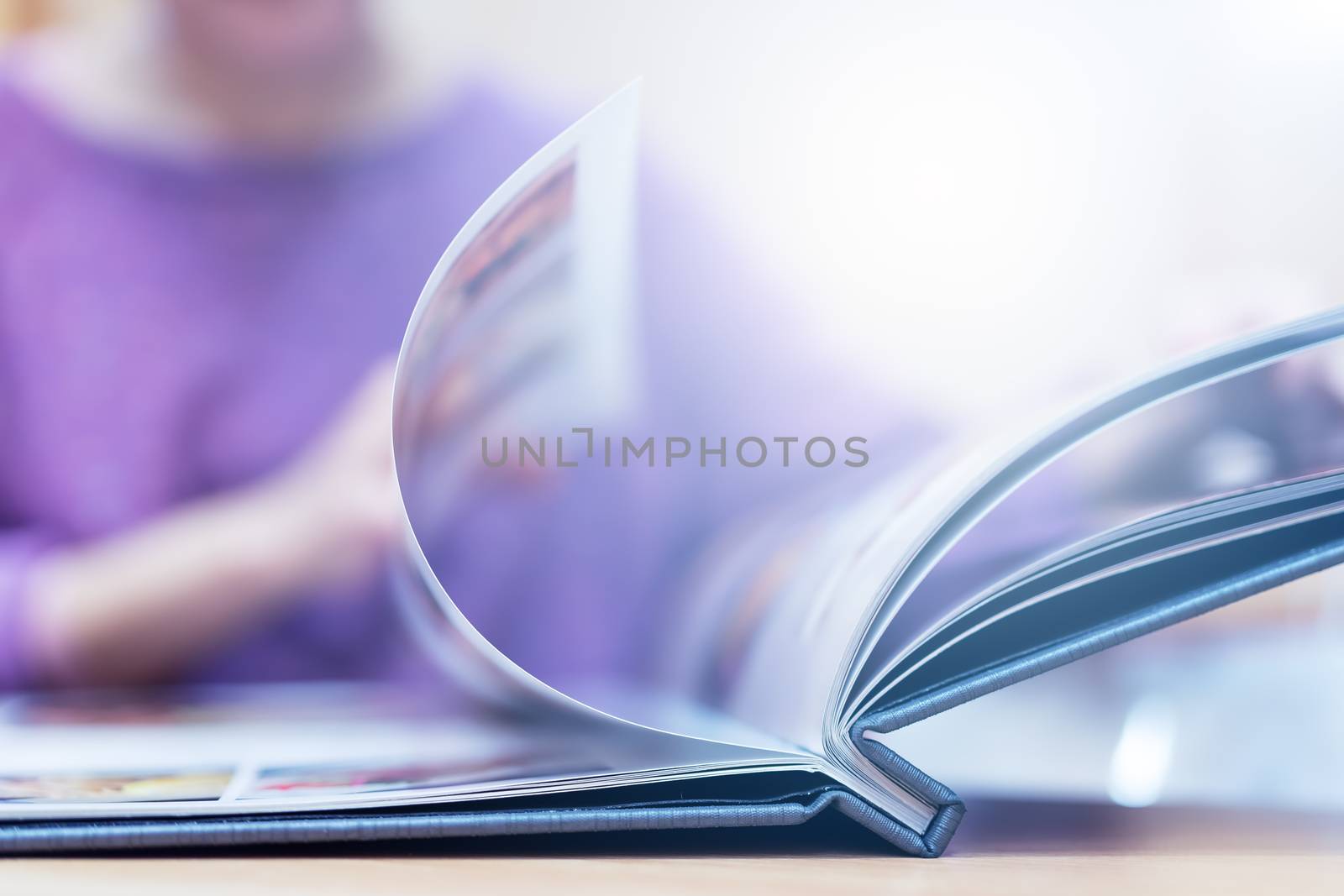 young women looking menu at restaurant, selective focus on menu by psodaz