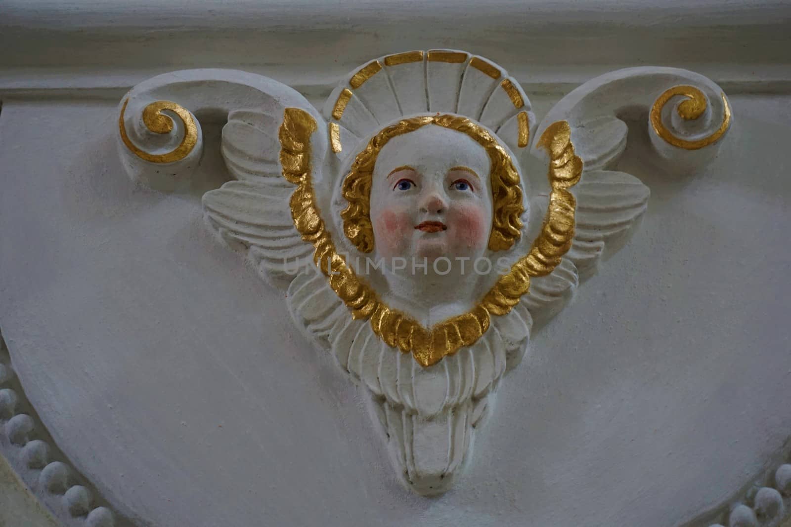 Angel in the Marienberg Abbey Burgeis, South Tyrol