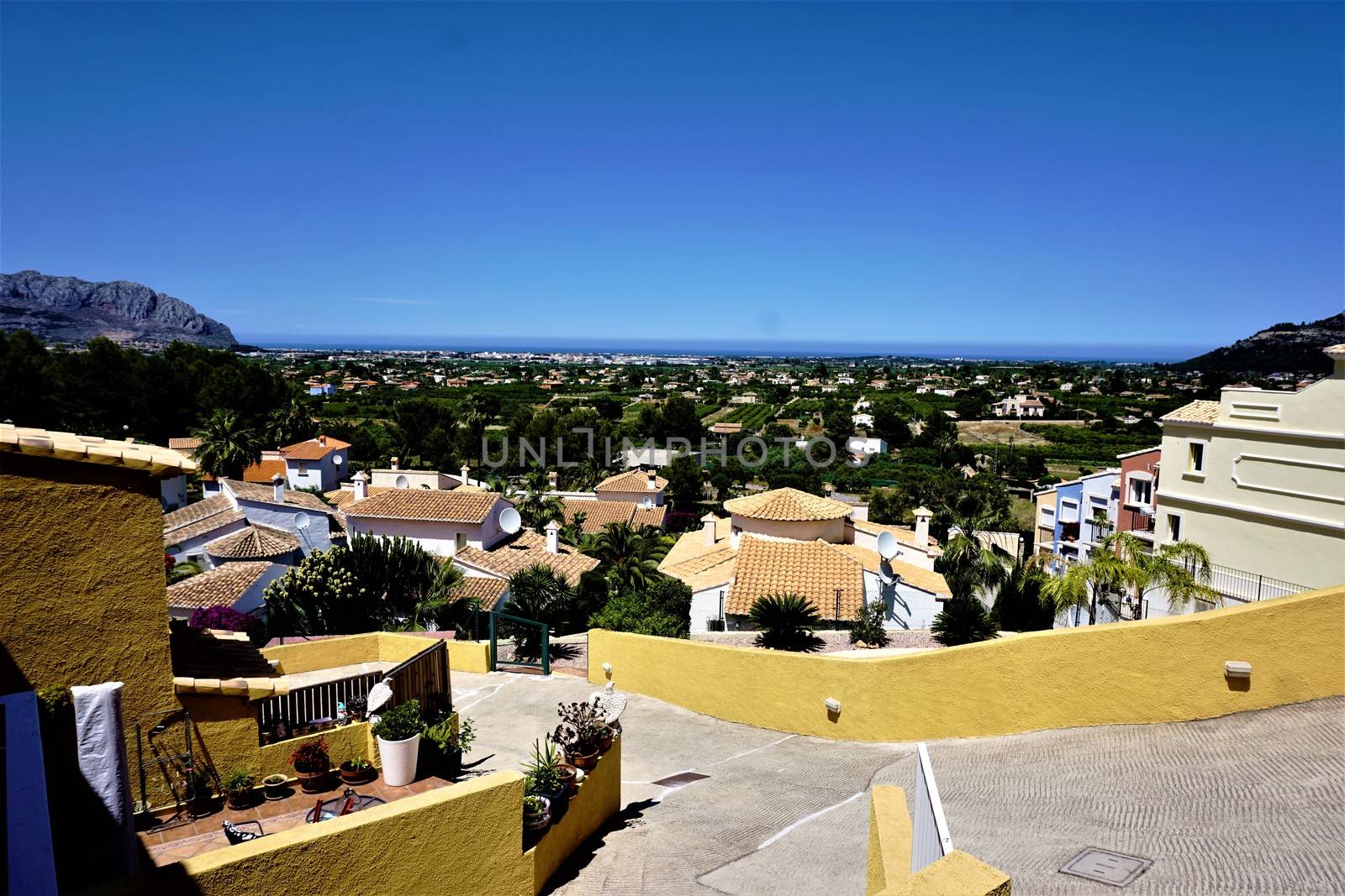 Panoramic view over Pedreguer to Denia by pisces2386