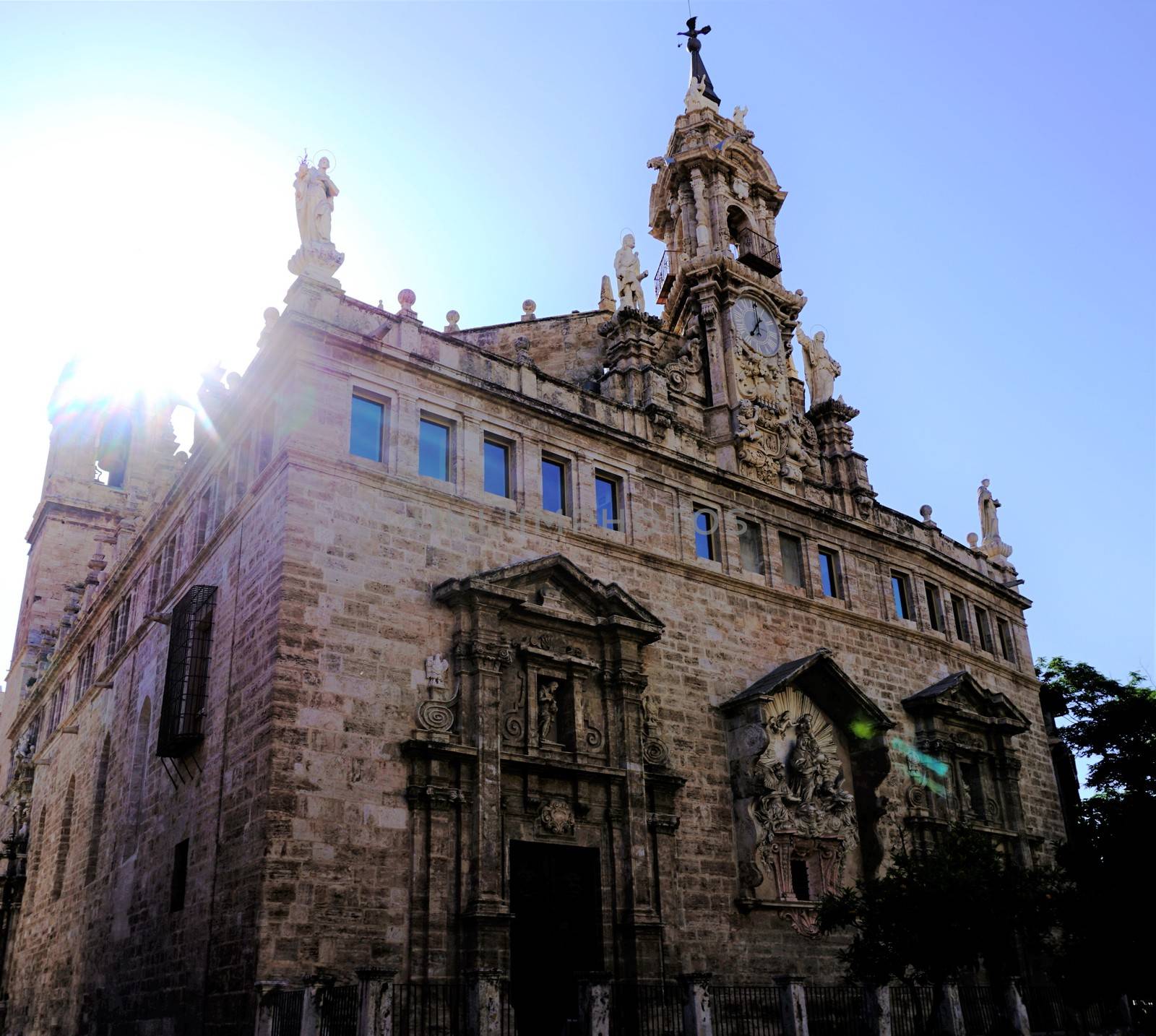 Saint Johns church Valencia, Spain in the sunlight