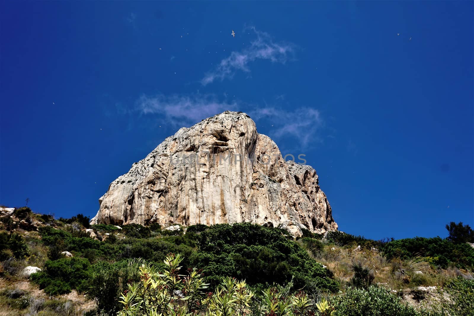 The impressive Ifac mountain in Calpe, Spain