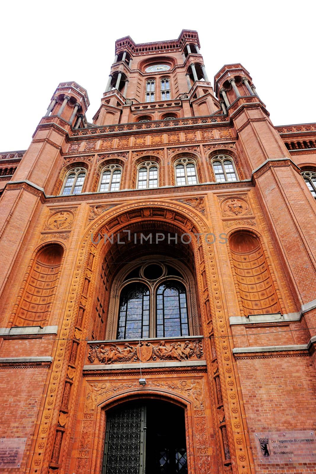Berlin Rotes Rathaus close-up by pisces2386