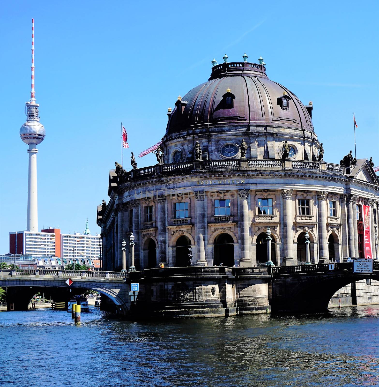 Berlin tv tower and Bode museum by pisces2386