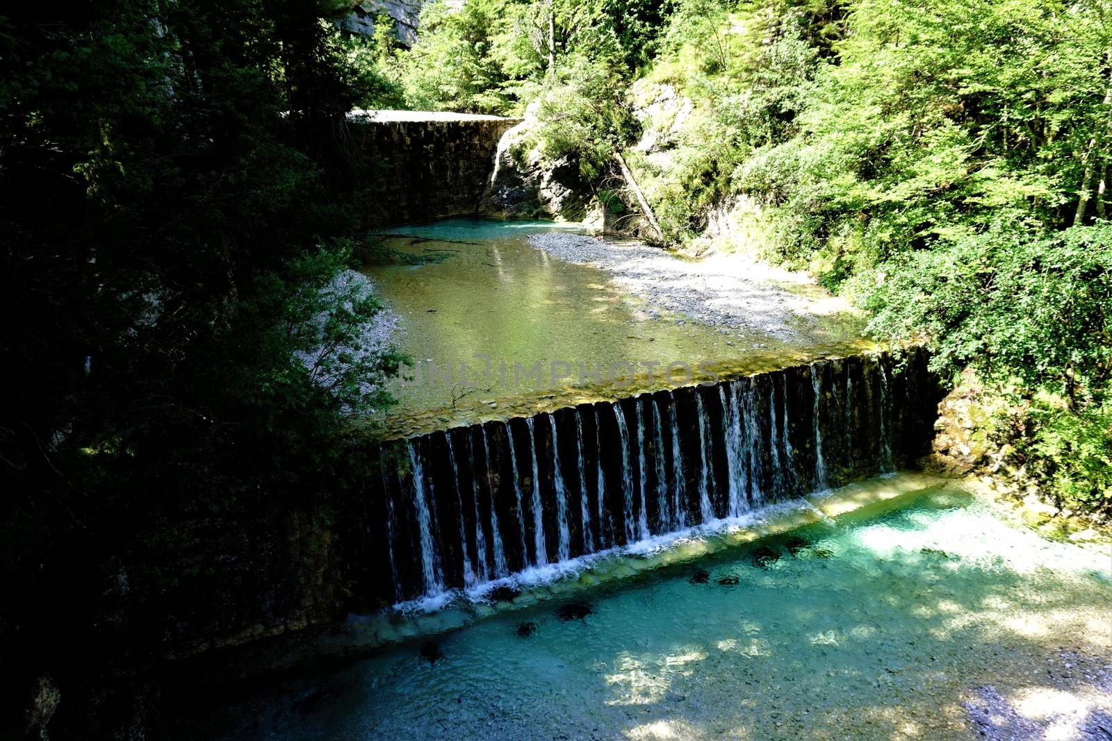 Sava waterfall in Kranjska Gora, Slovenia by pisces2386
