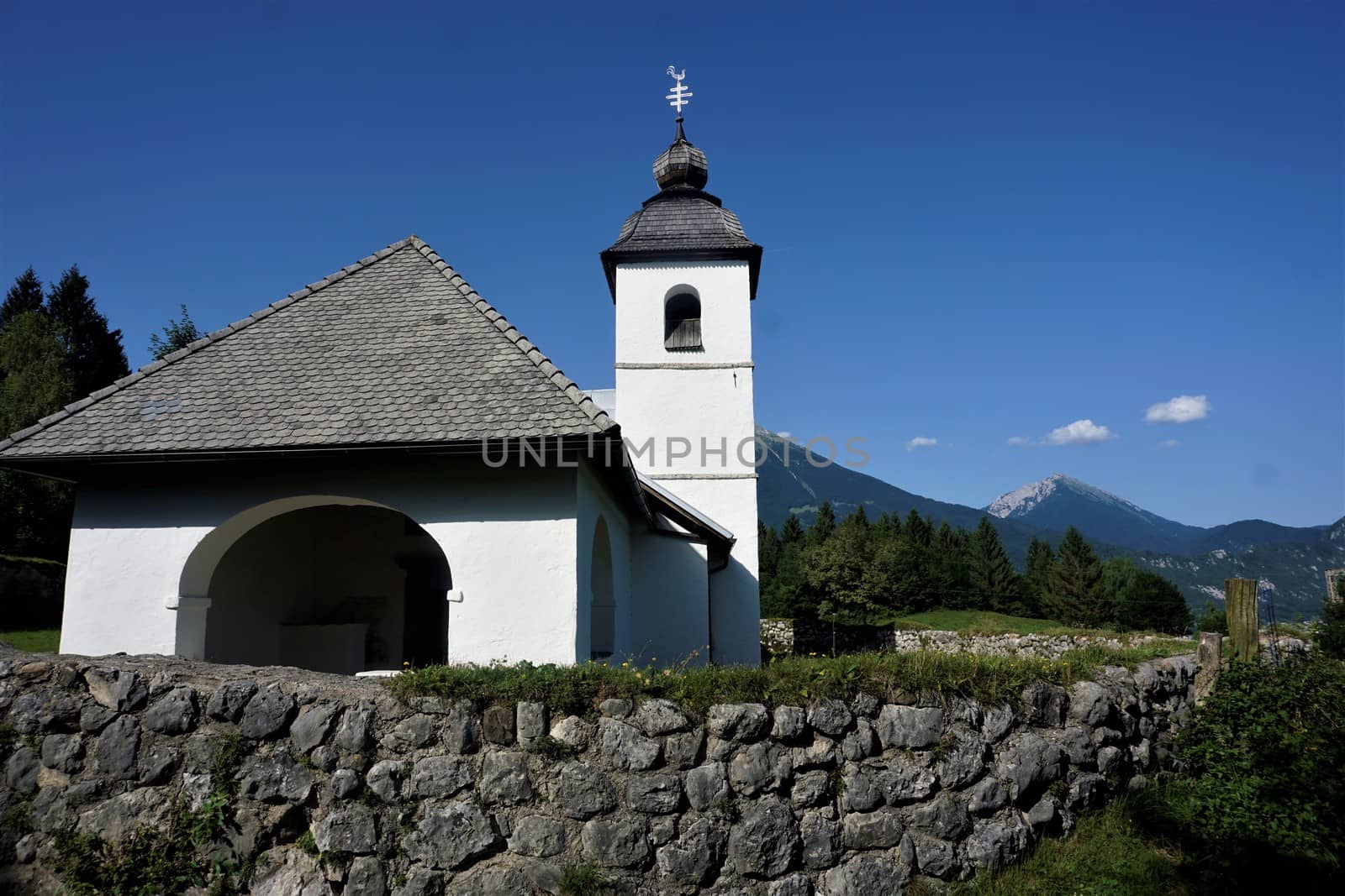 Saint Catherine church in Zasip near Bled by pisces2386