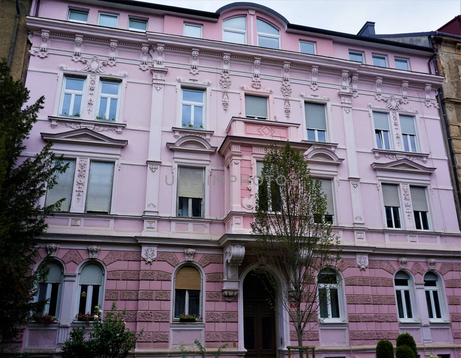 Pink house in the city center of Maribor by pisces2386