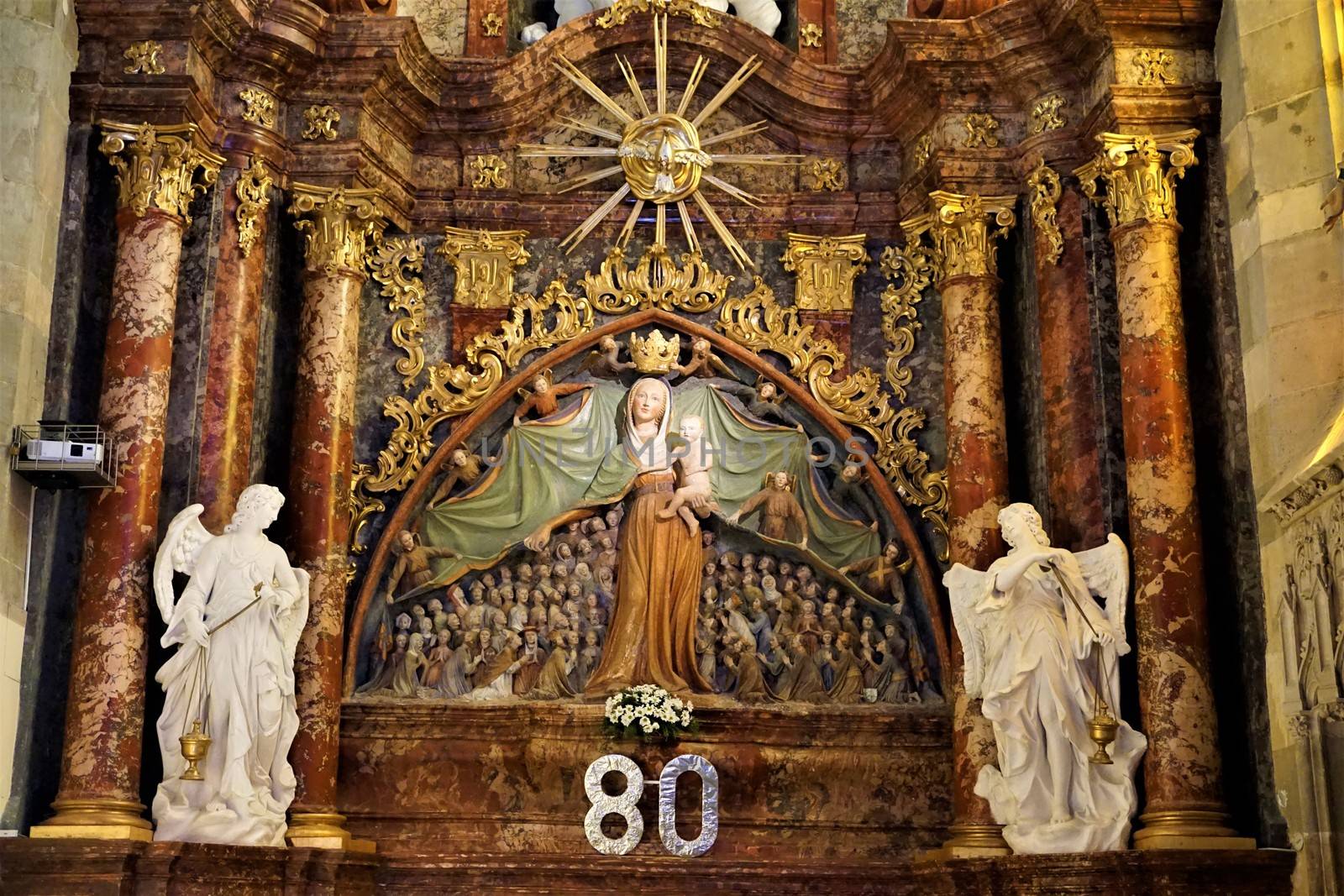 Virgin of Mercy in the parish church of Ptujska Gora by pisces2386