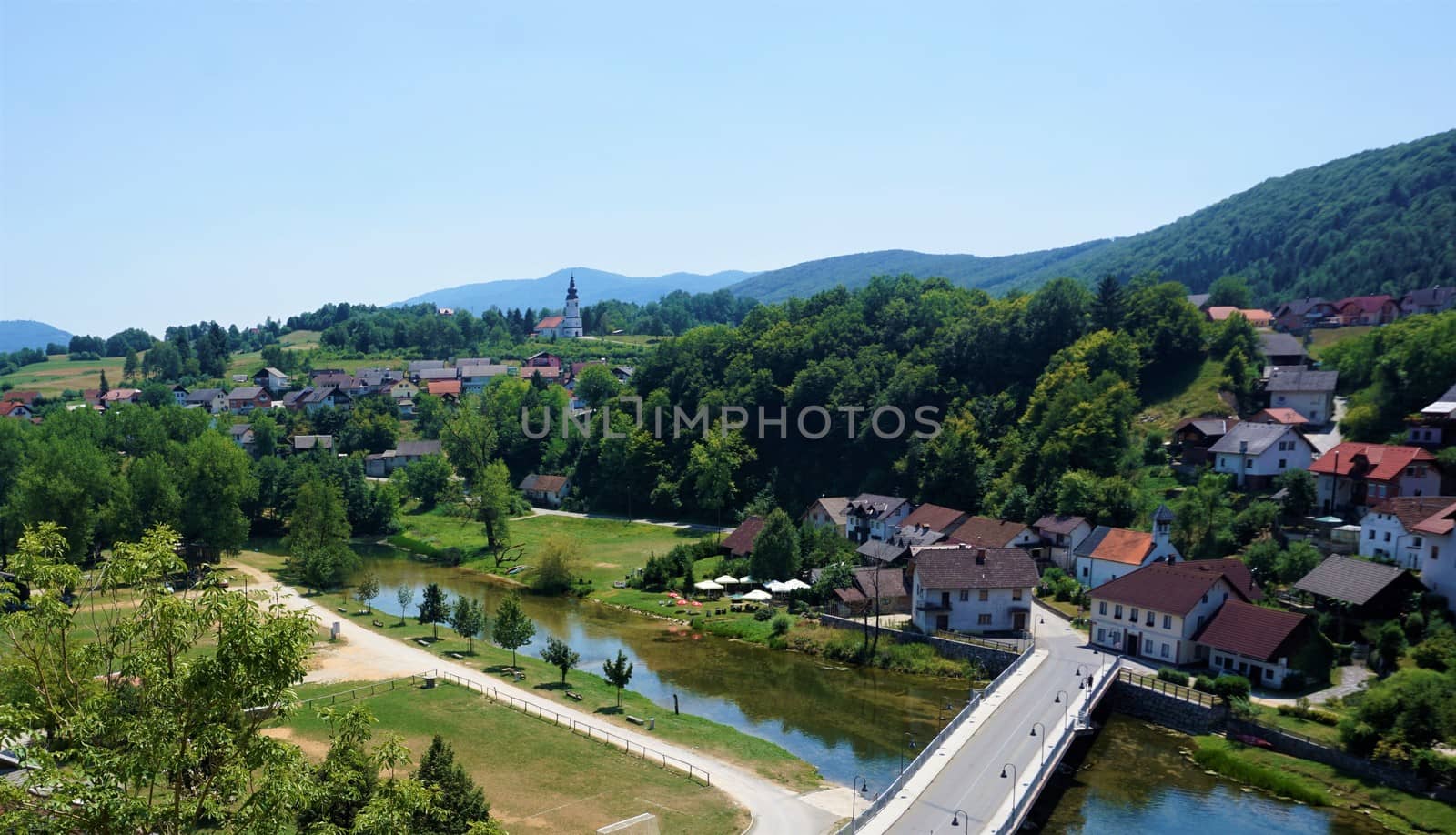 The town of Zuzemberk, Slovenia - a little gem in the Dinaric Alps