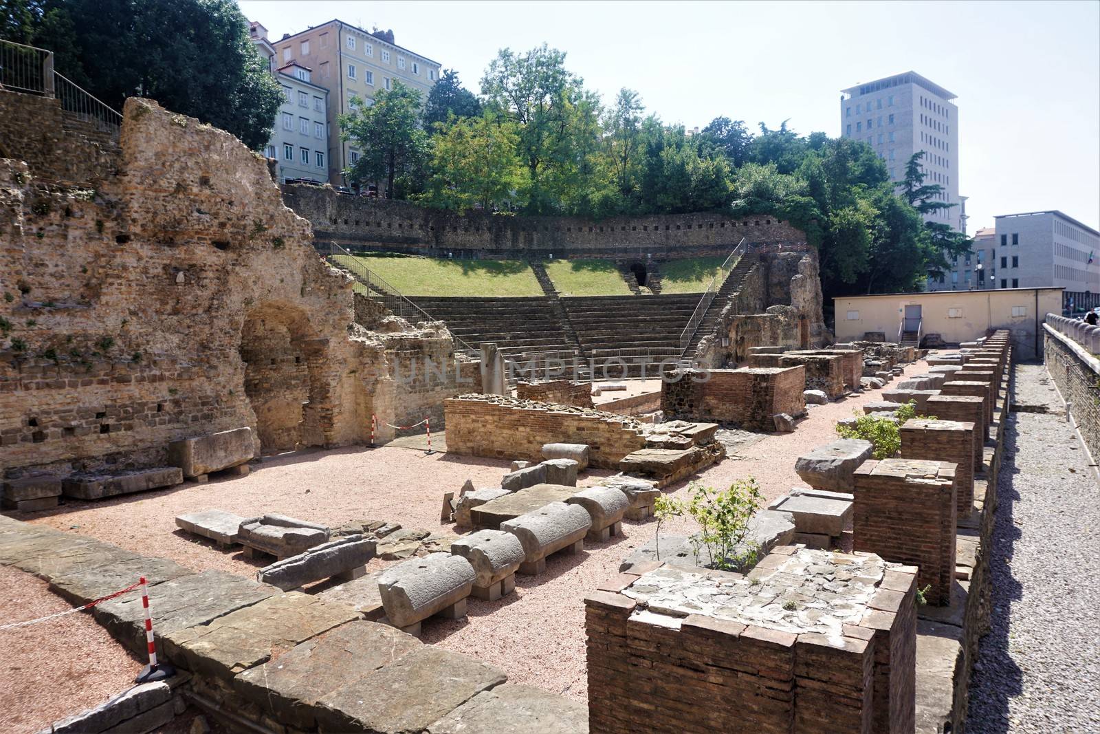 Old Roman theatre in the city of Trieste by pisces2386