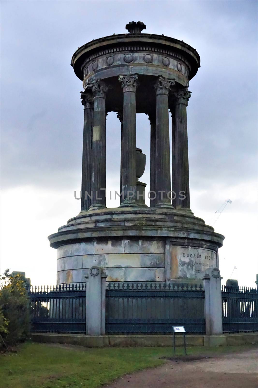 Dugald Stewart Monument on Calton Hill, Edinburgh Scotland