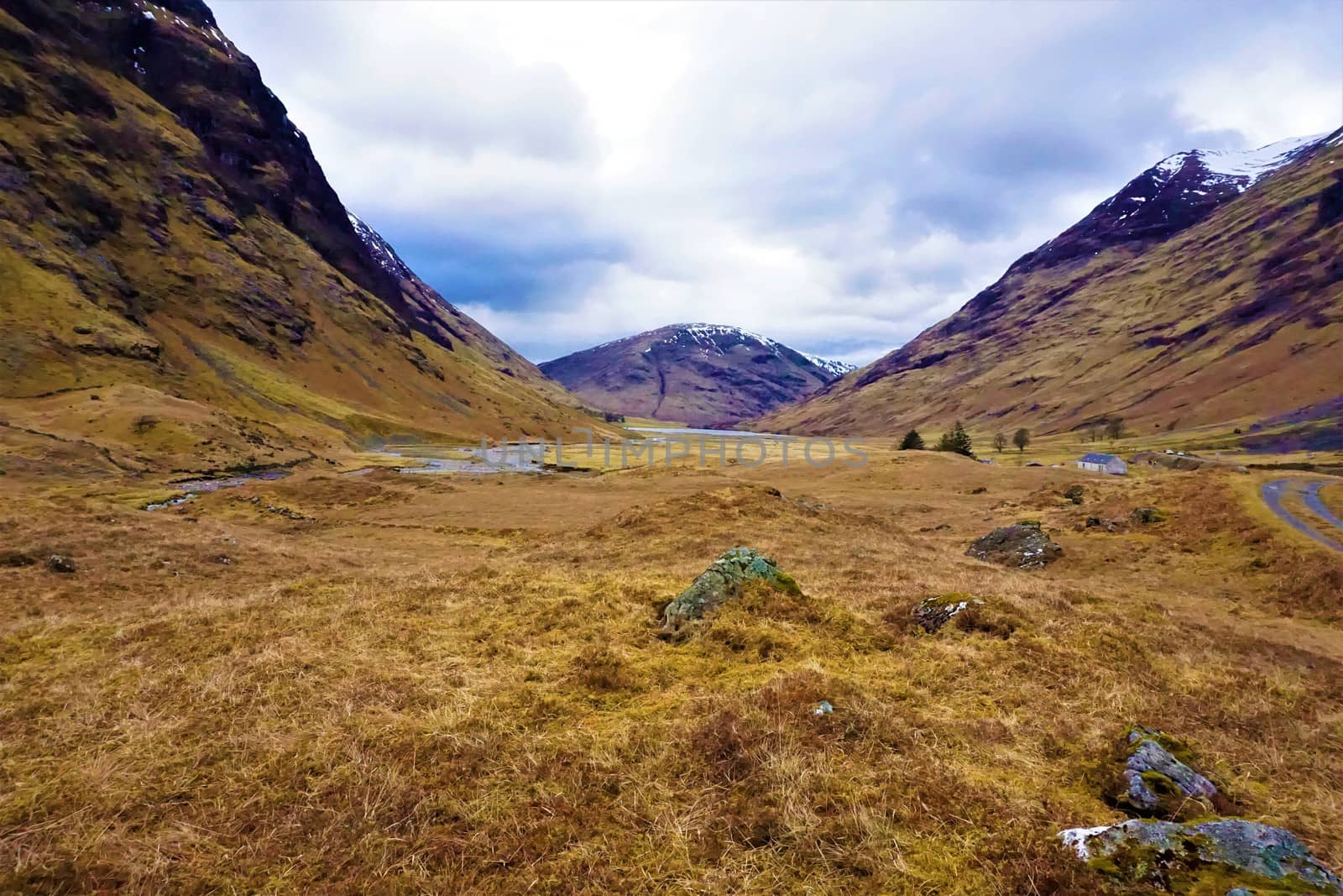 Wild highland view near Loch Achtriochtan, Glencoe by pisces2386