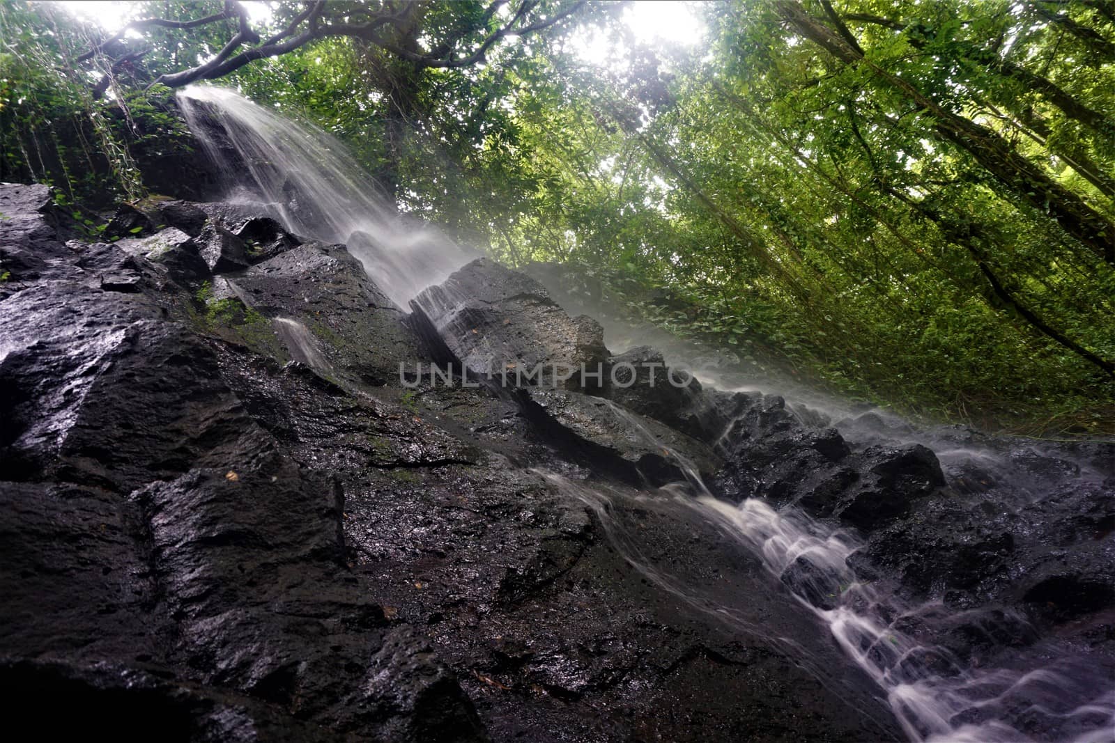 Small waterfall near Llanos the Cortes by pisces2386