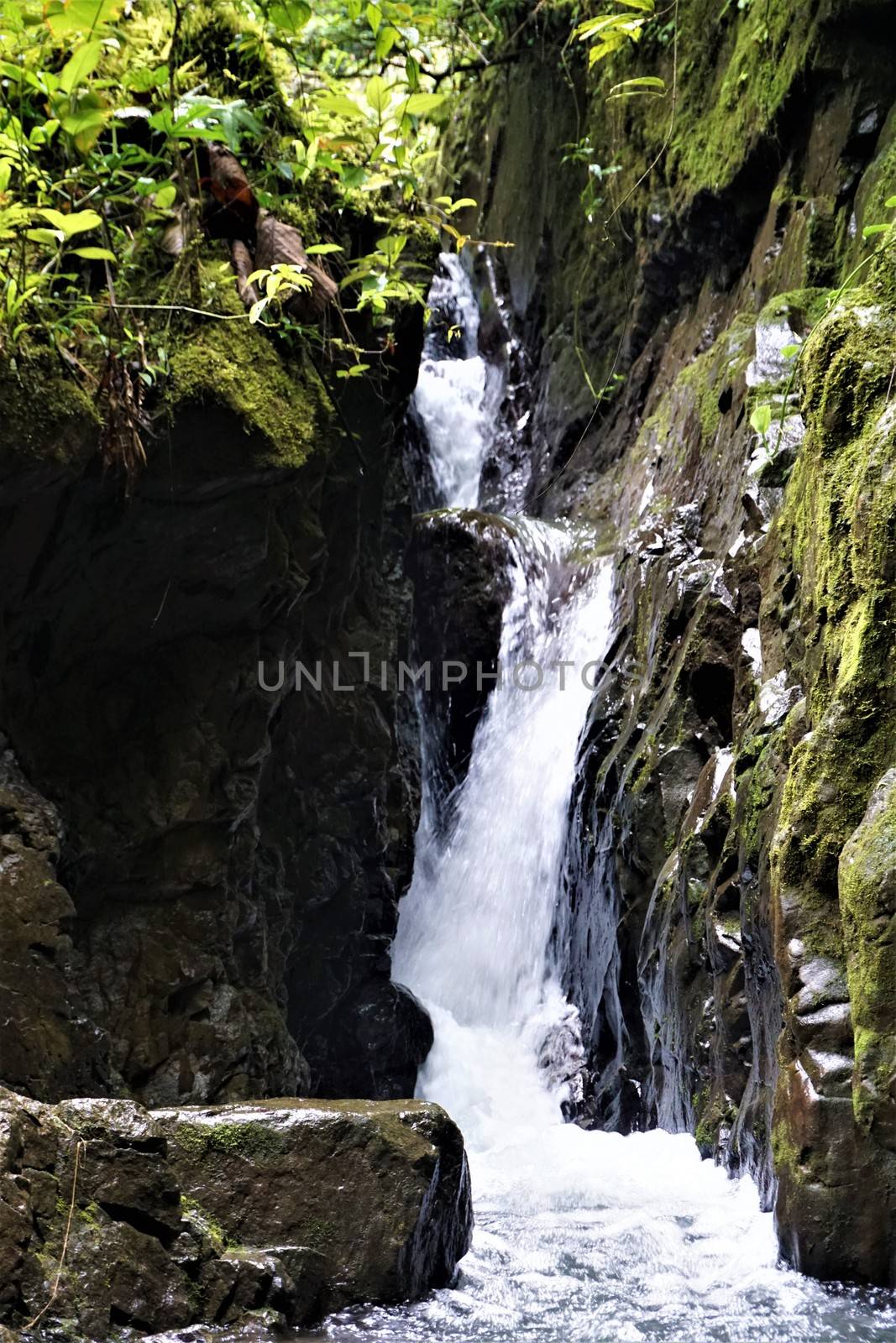 Small waterfall in Las Quebradas Biological Center, Costa Rica