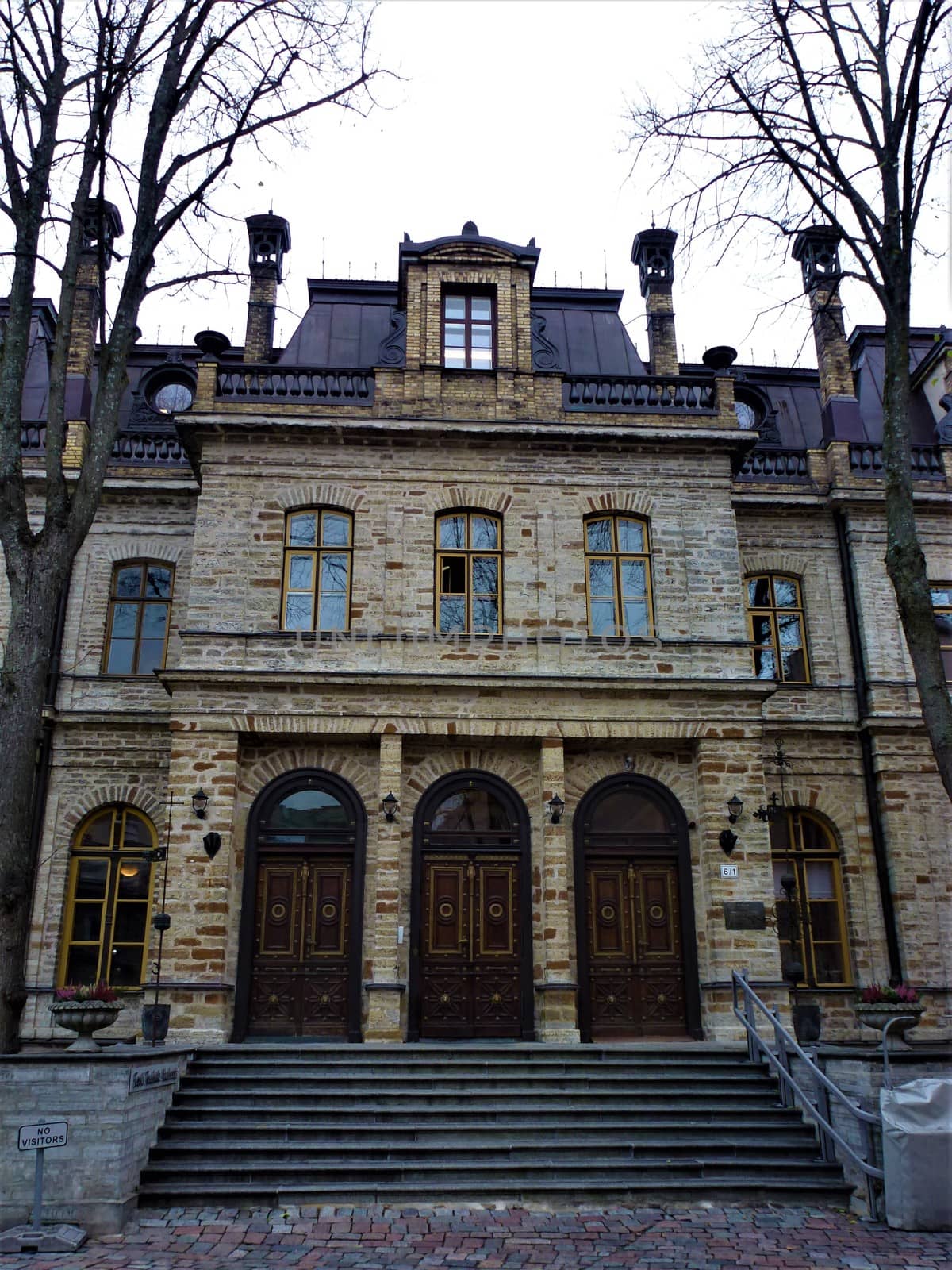 Entrance of the Estonian Academy of Sciences in Tallinn by pisces2386