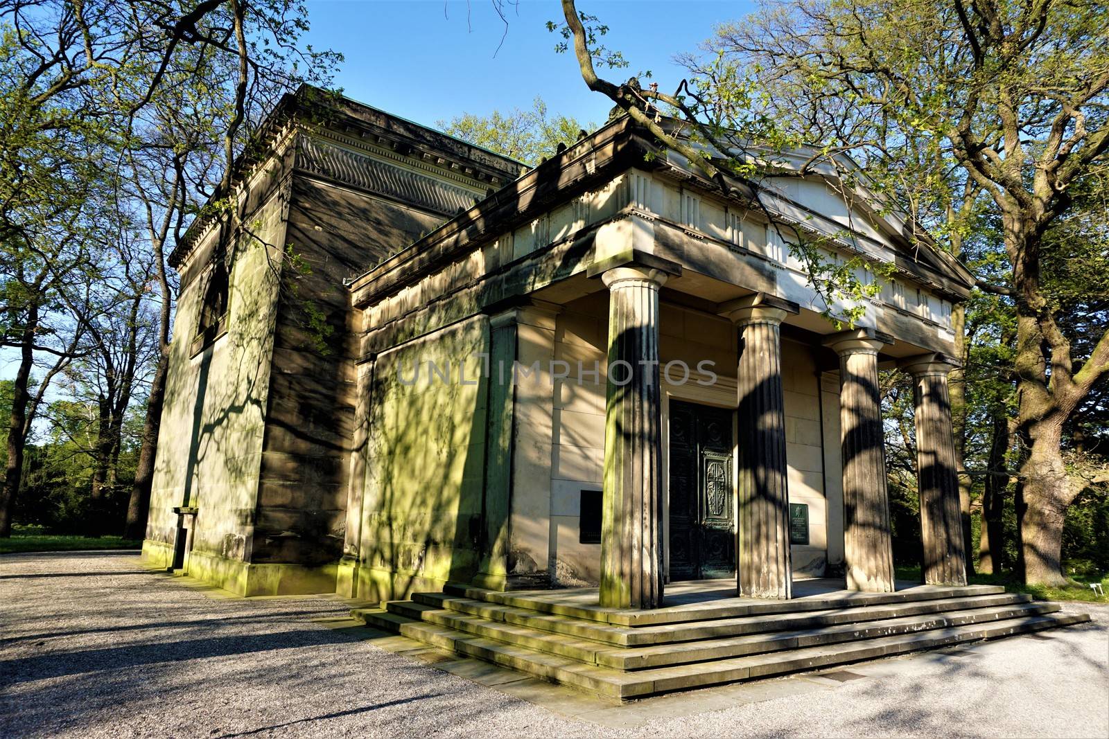 Side view of the mausoleum of the House of Welf in Hanover, Germany