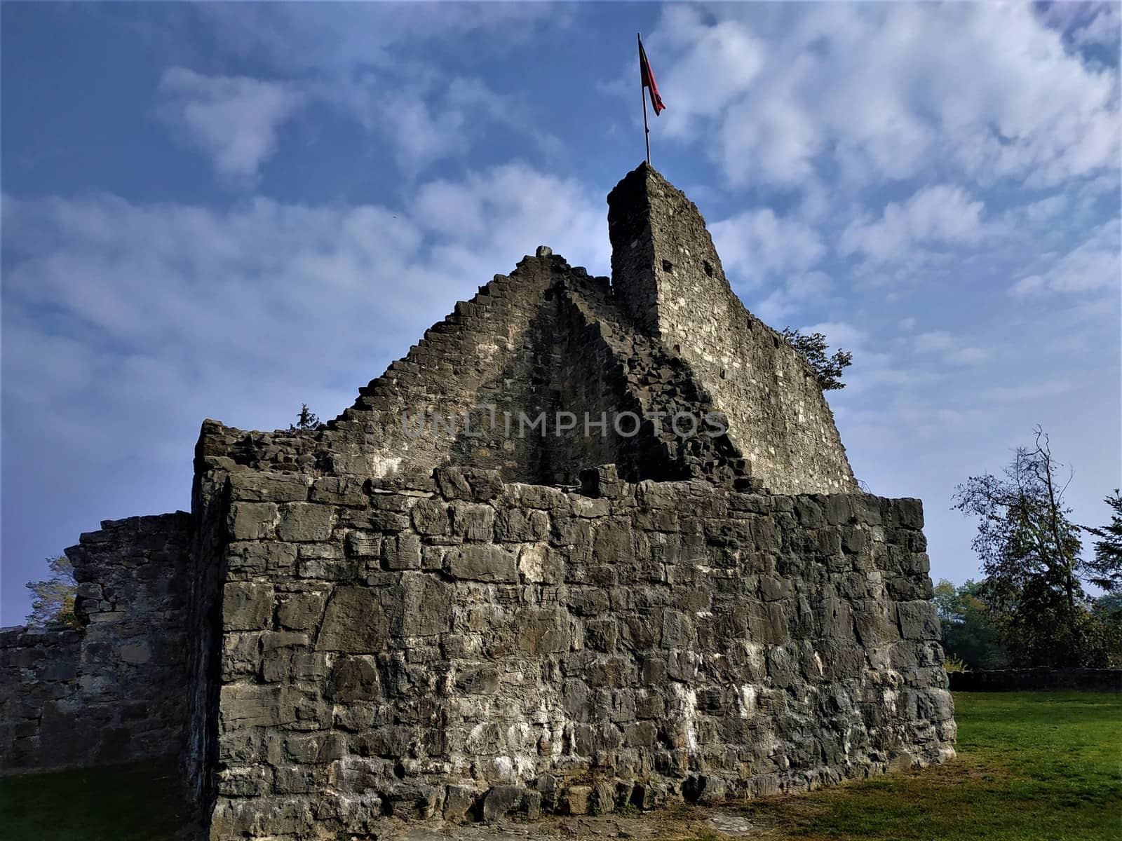 Ruin of the upper castle in the village of Schellenberg, Liechtenstein