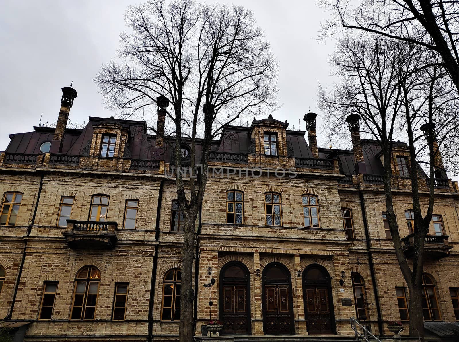 Front view on the Estonian Academy of Sciences in Tallinn, Estonia