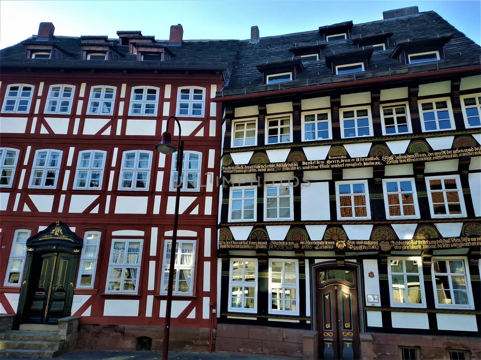 Beautiful half-timbered house in the old town of Einbeck, Germany