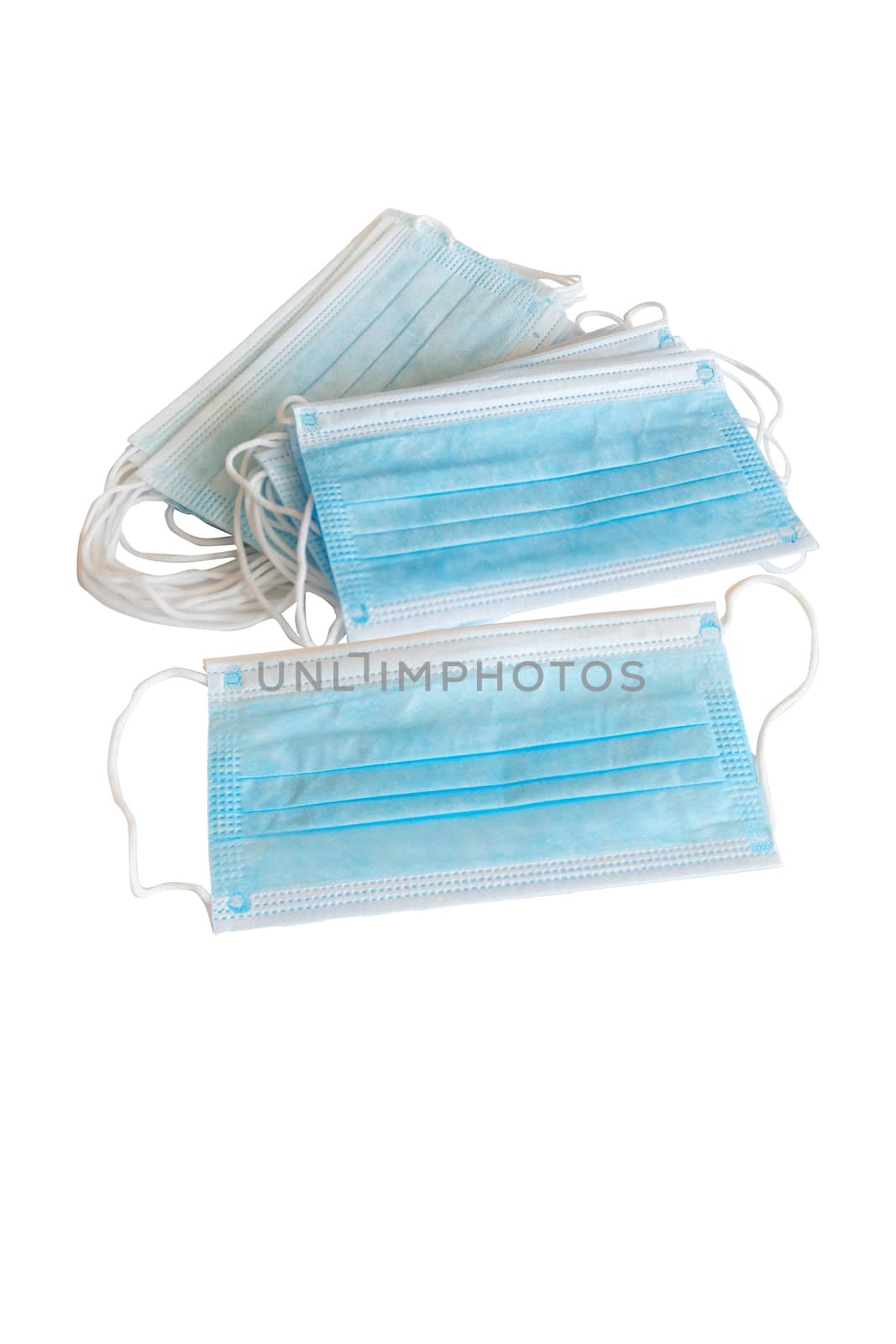 surgical mask on white background