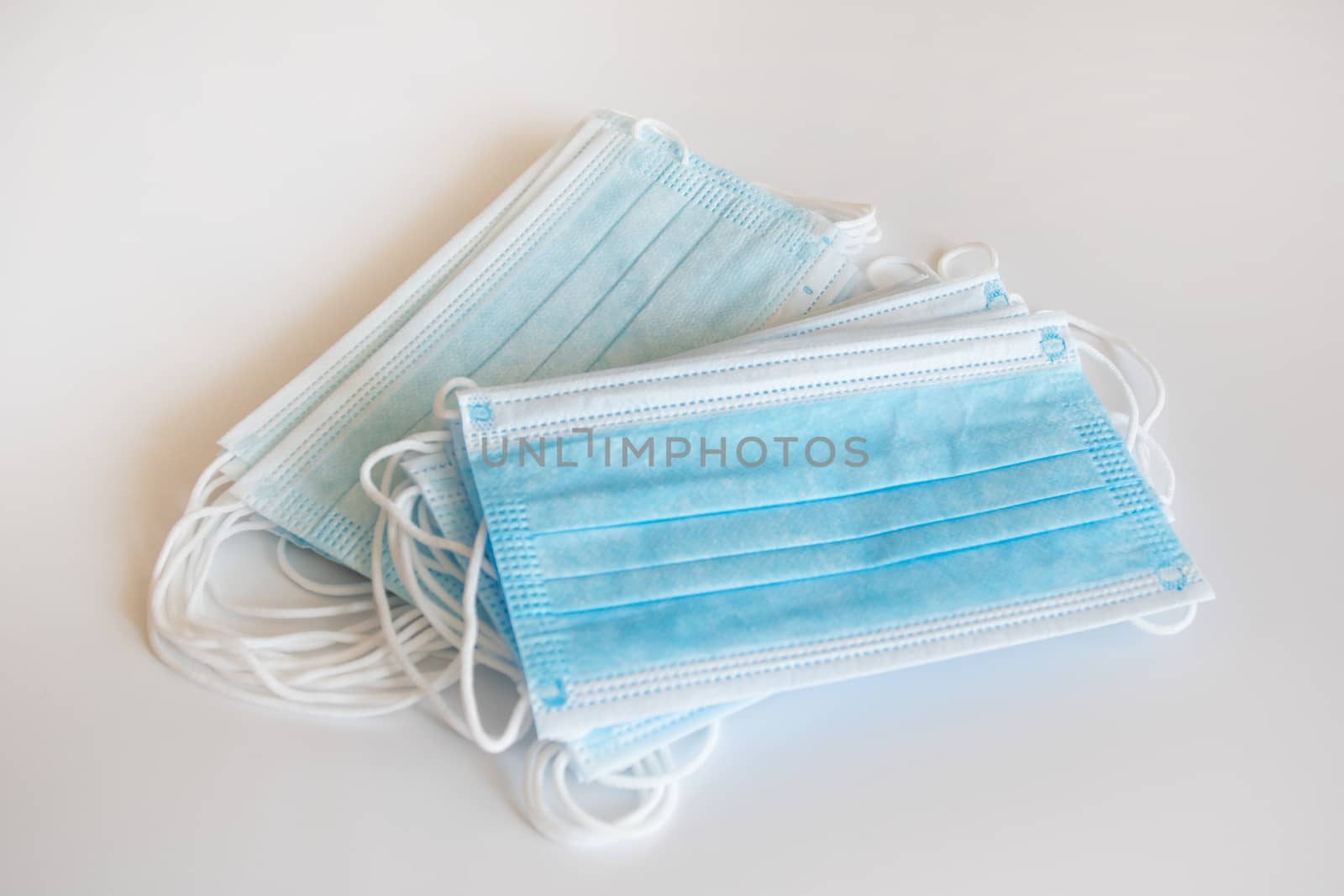 surgical mask on white background