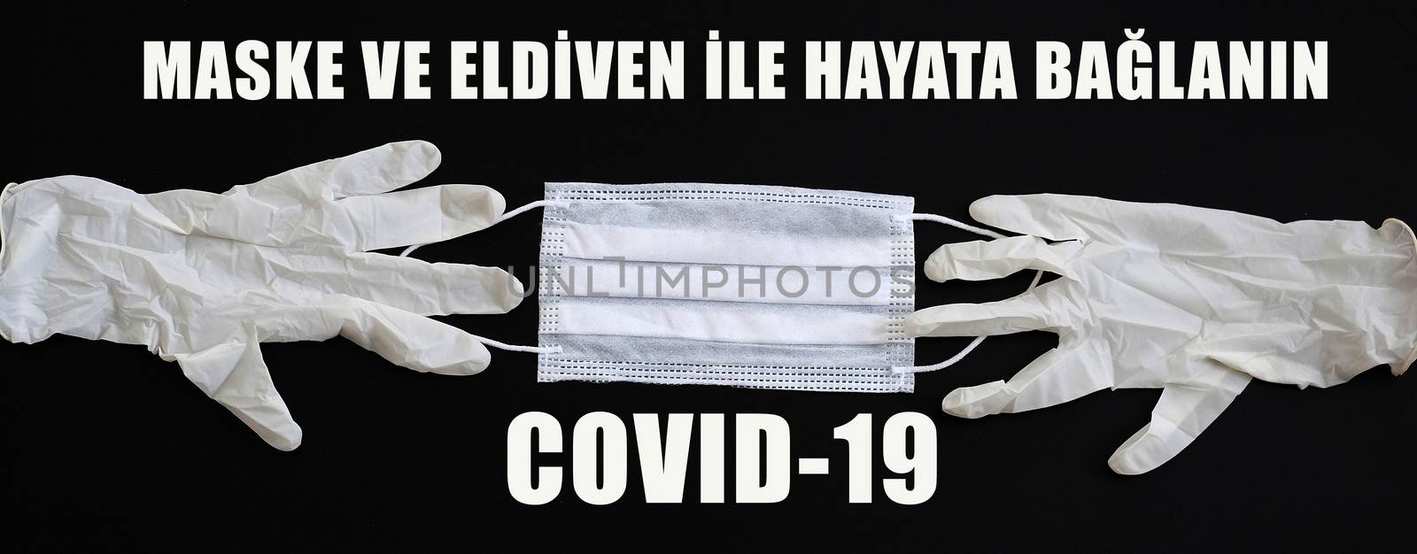 protective gloves and masks to Covidien-19 disease prevention, by nhatipoglu