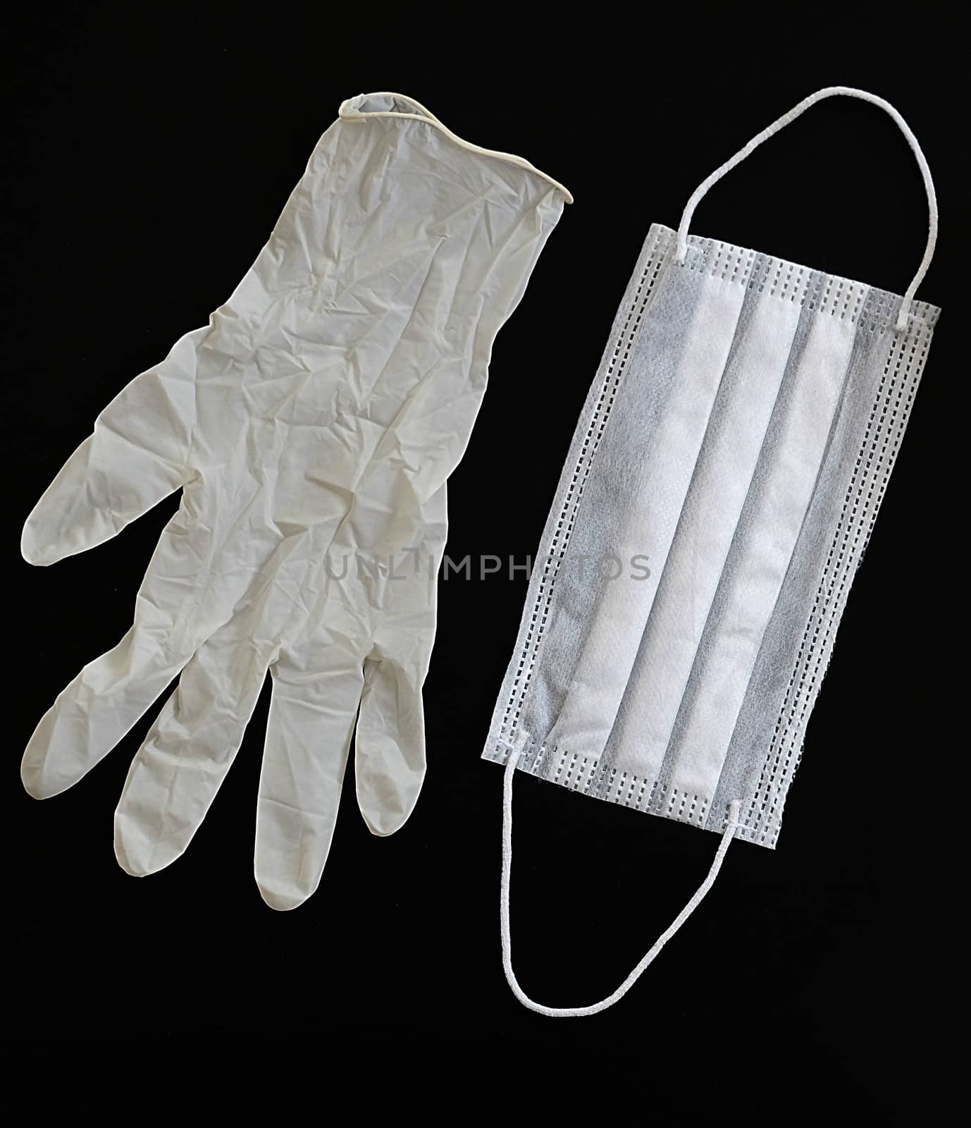 gloves and mask to prevent covid-19 disease,