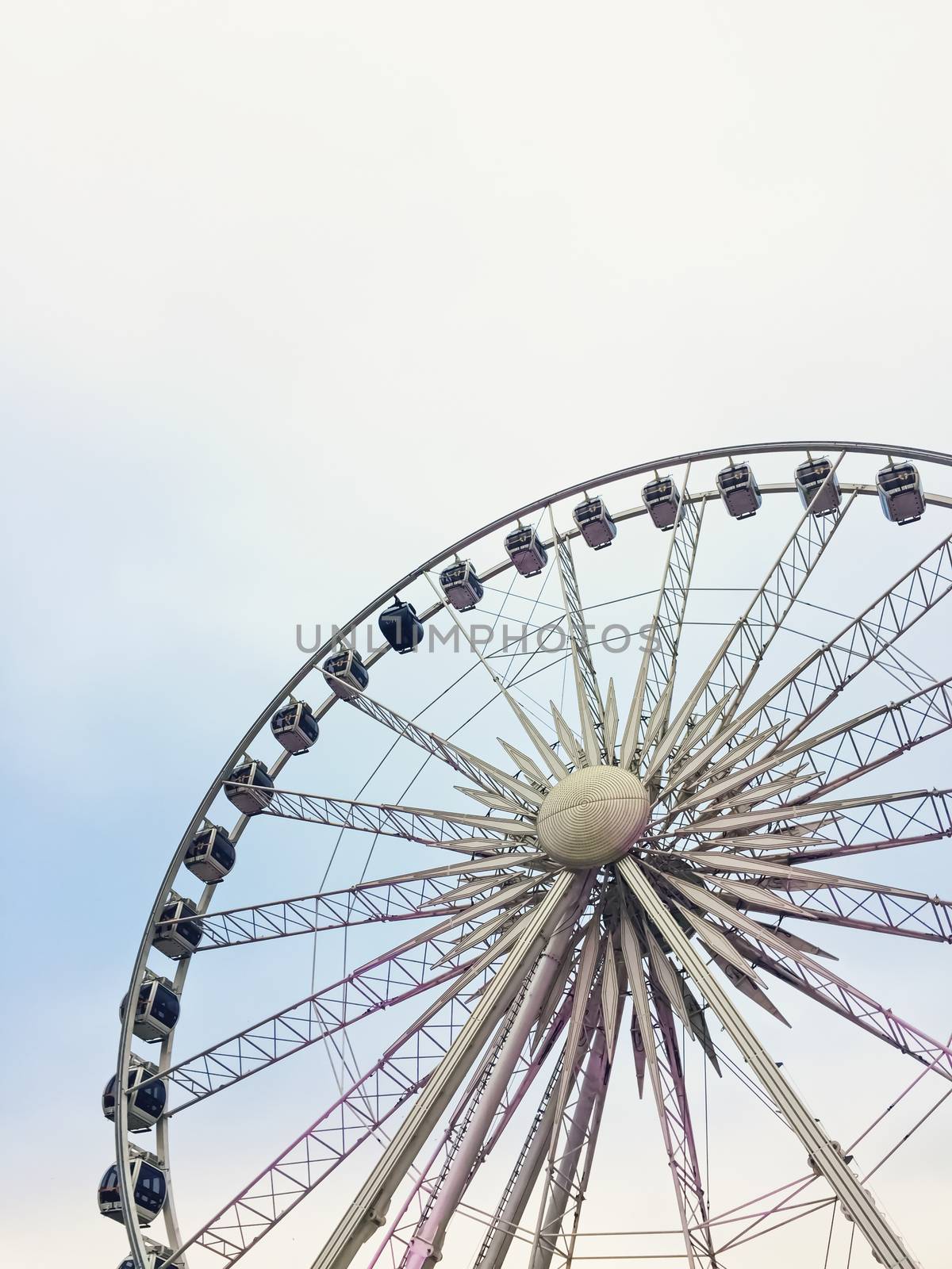 Ferris wheel in the Old Town market in Gdansk, Poland