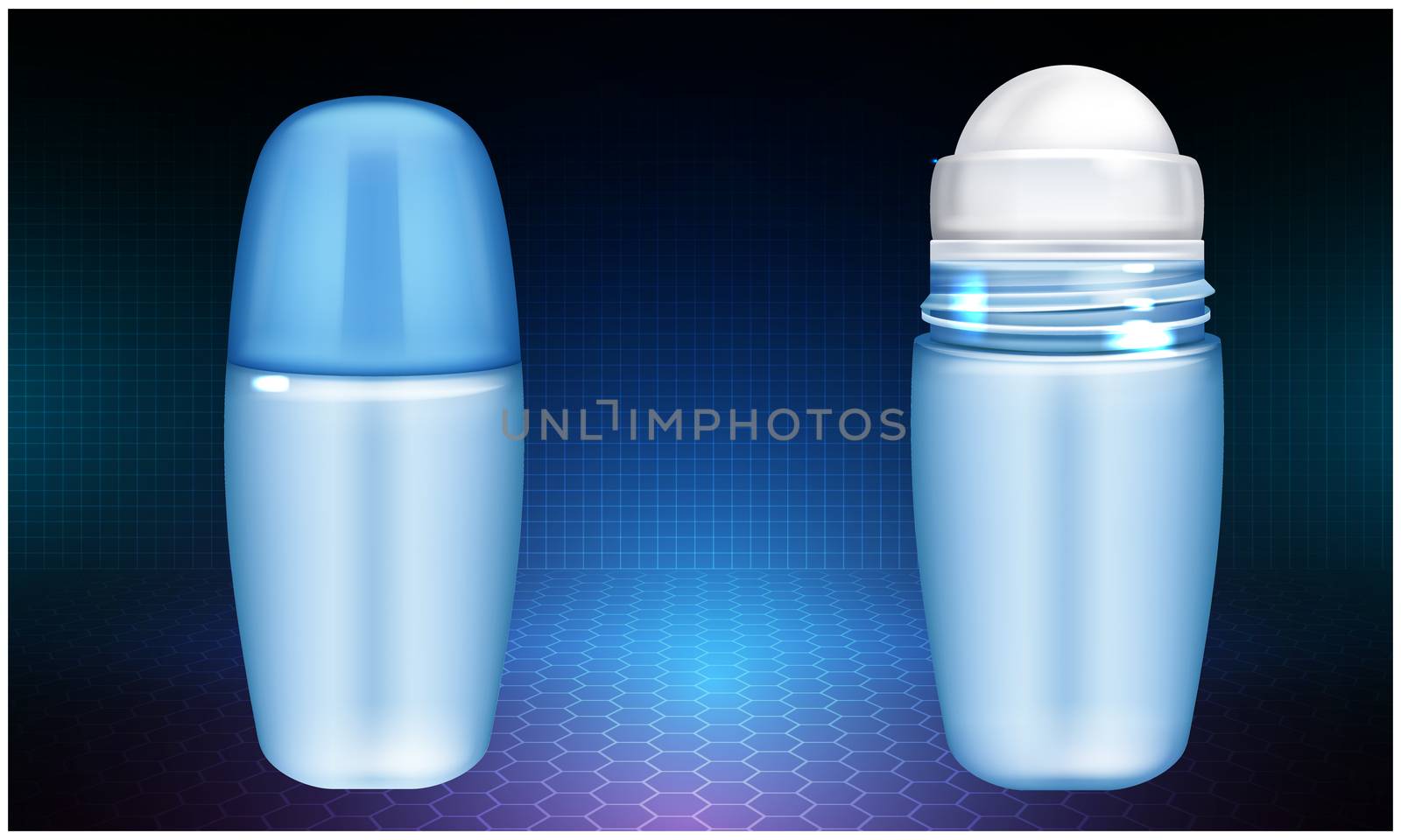 mock up illustration of male deodorant perfume on abstract background by aanavcreationsplus