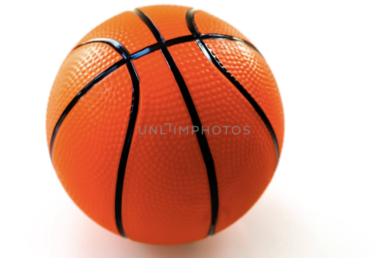 Basketball on white background as a sports and fitness activity by psodaz