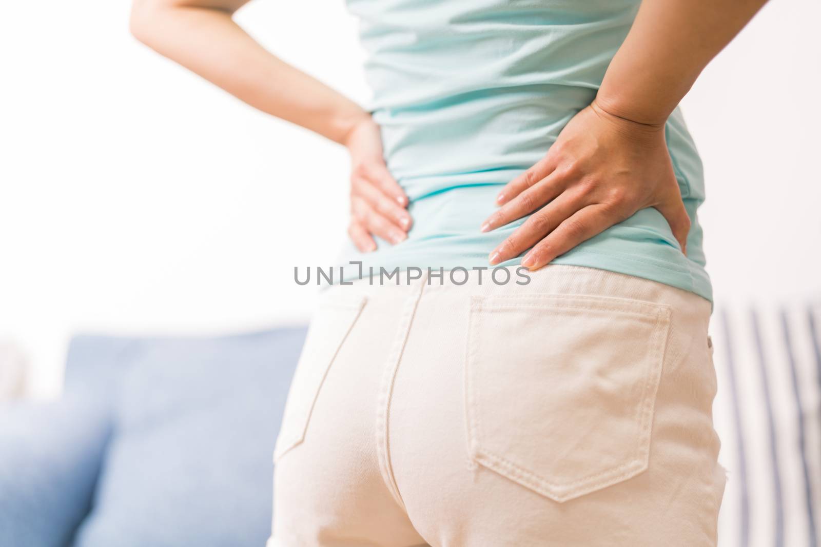 back pain at home. women suffer from backache. healthcare and me by psodaz
