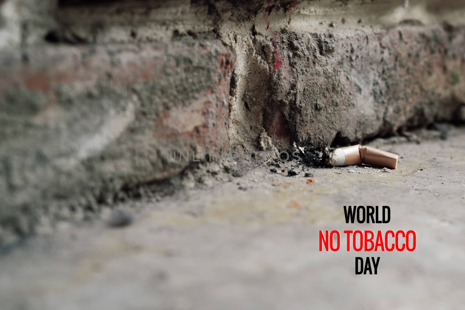 World No Tobacco Day. May 31st No Smoking Day. Poison of cigarette