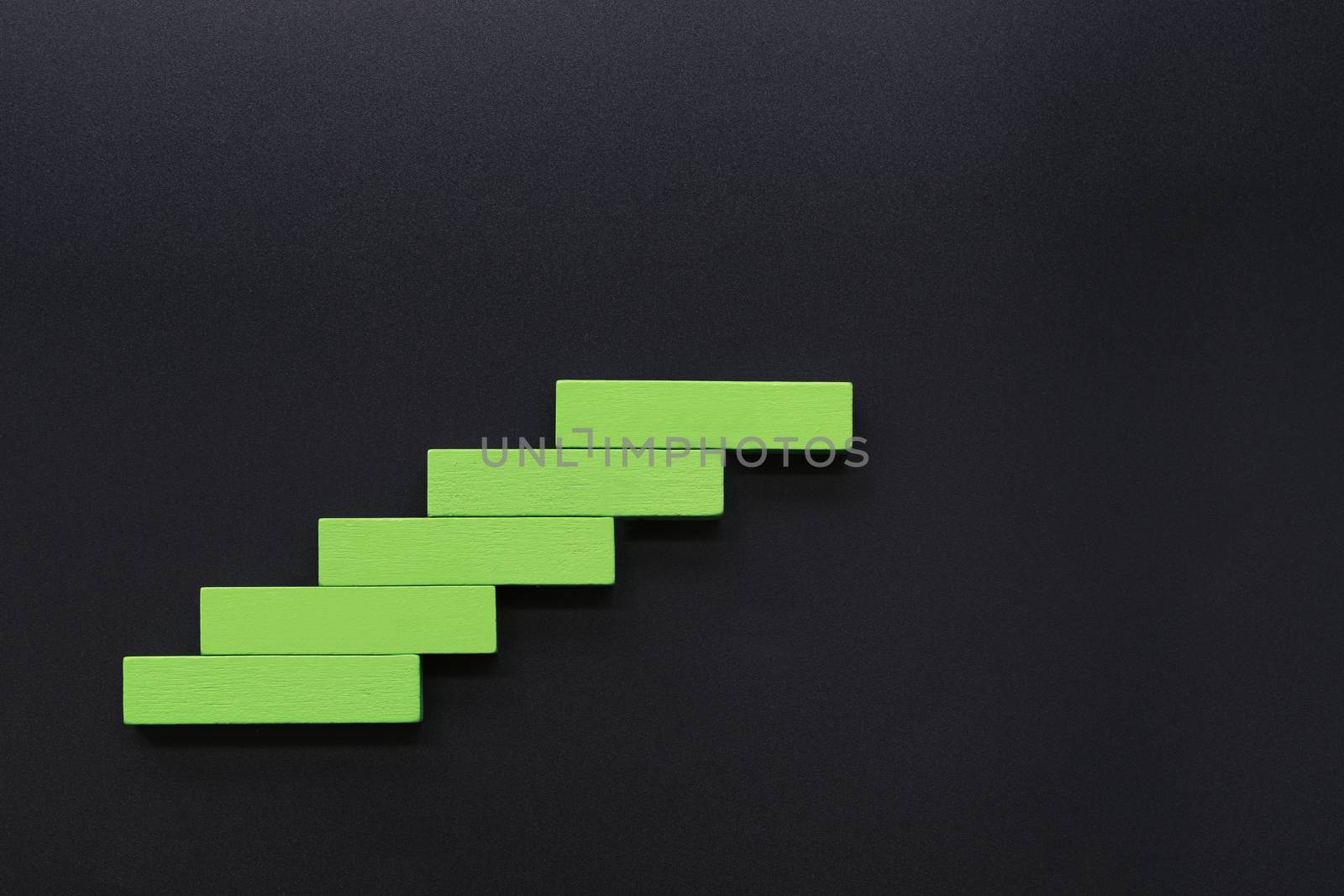 Wooden block stacking as step staircase. Business concept for growth successful. Blank for copy text