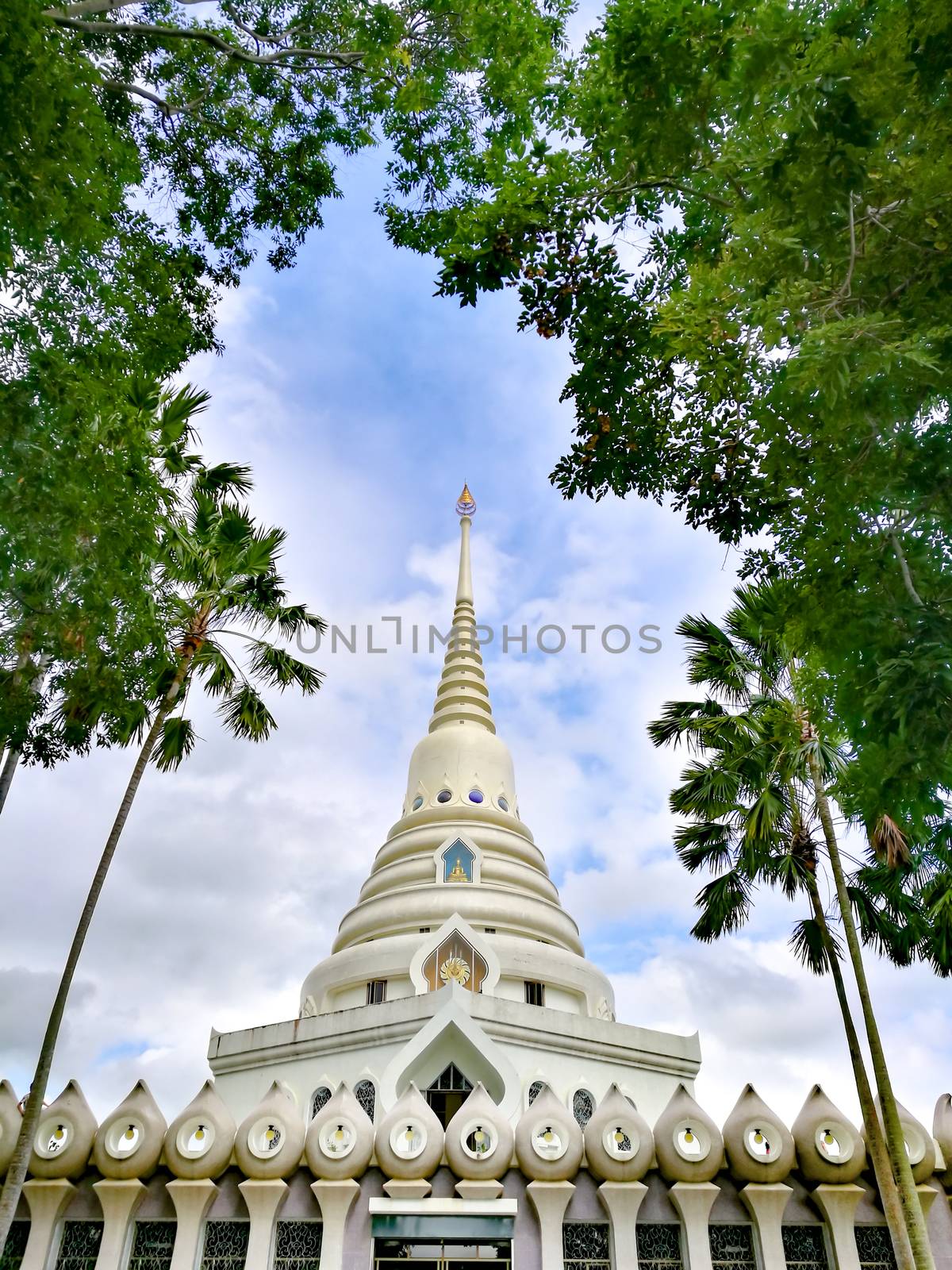 Pattaya Chonburi, Thailand. Thai gazebos-temple (sala) at Wat Yannasangwararam