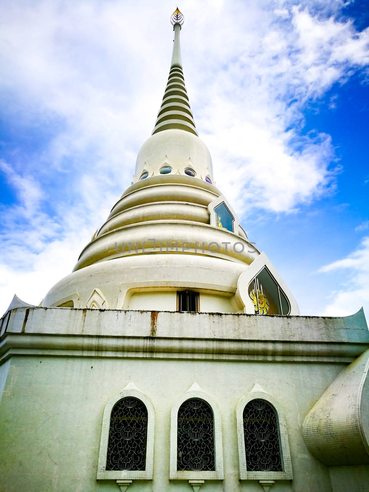 Pattaya Chonburi, Thailand. Thai gazebos-temple (sala) at Wat Yannasangwararam