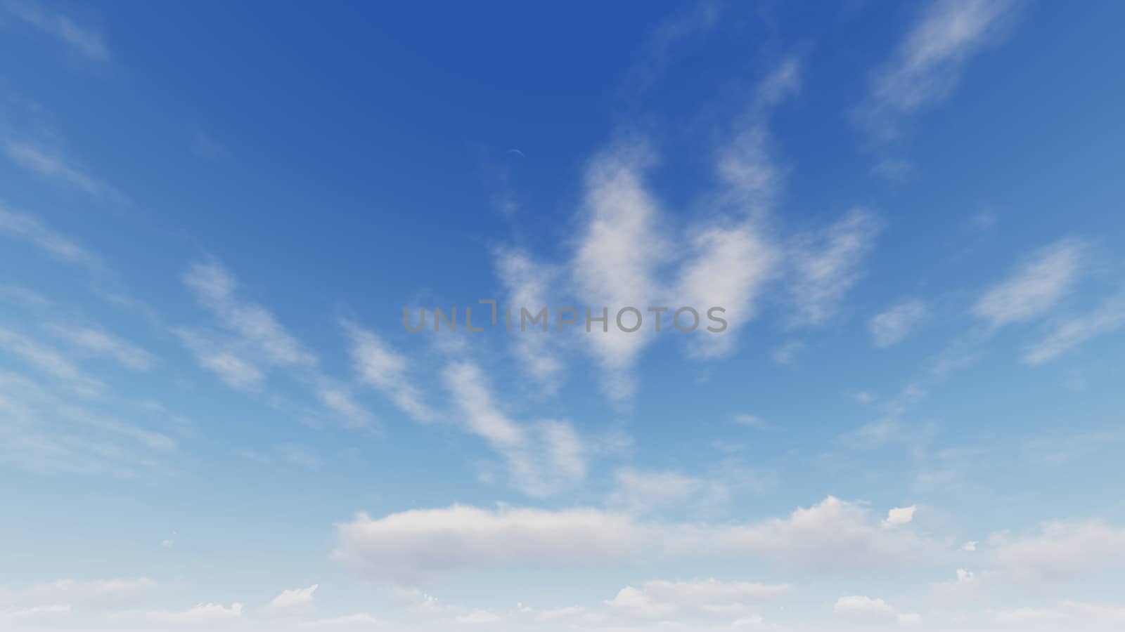 Cloudy blue sky abstract background, blue sky background with tiny clouds, 3d rendering

