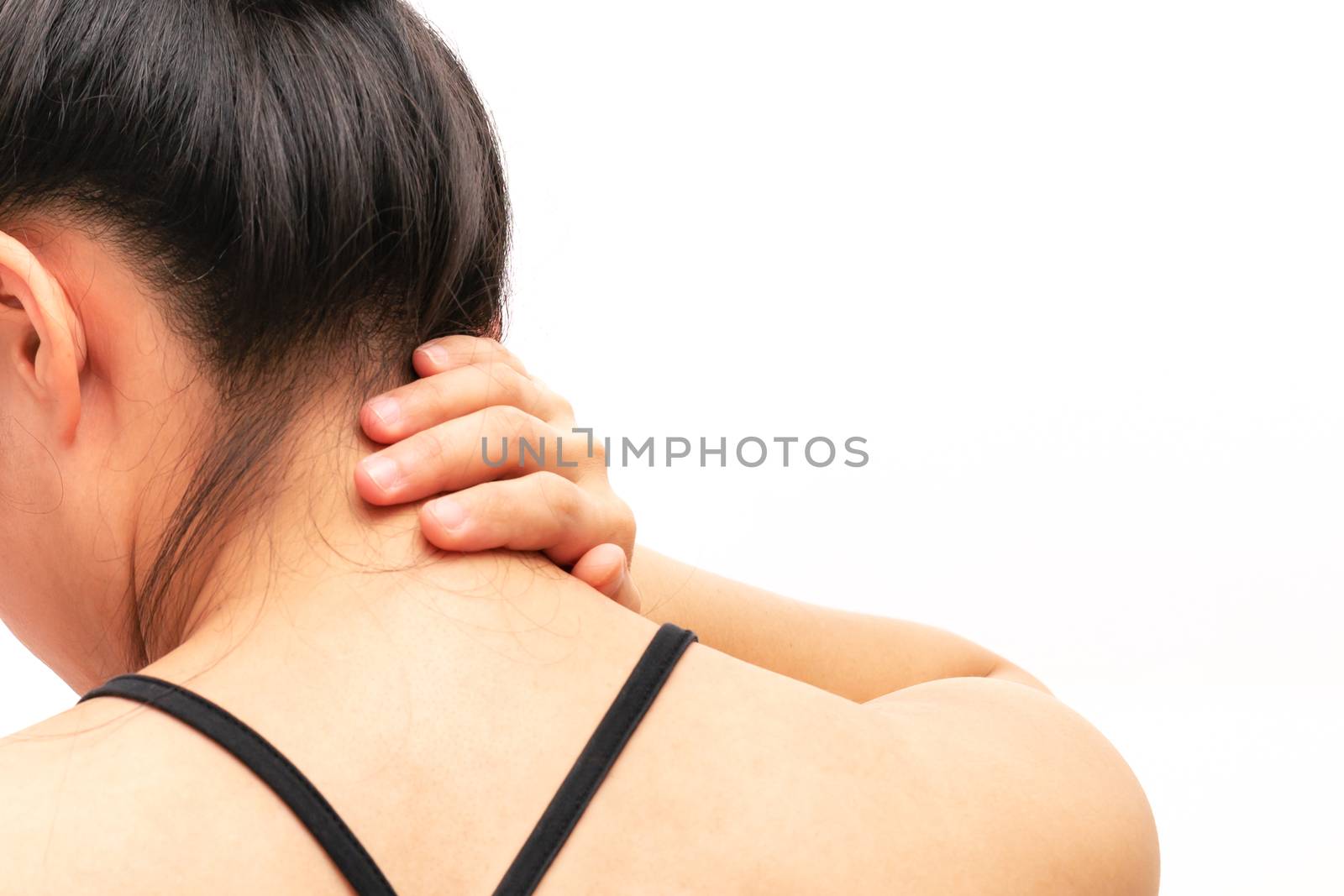 young women neck and shoulder pain injury, healthcare and medica by psodaz