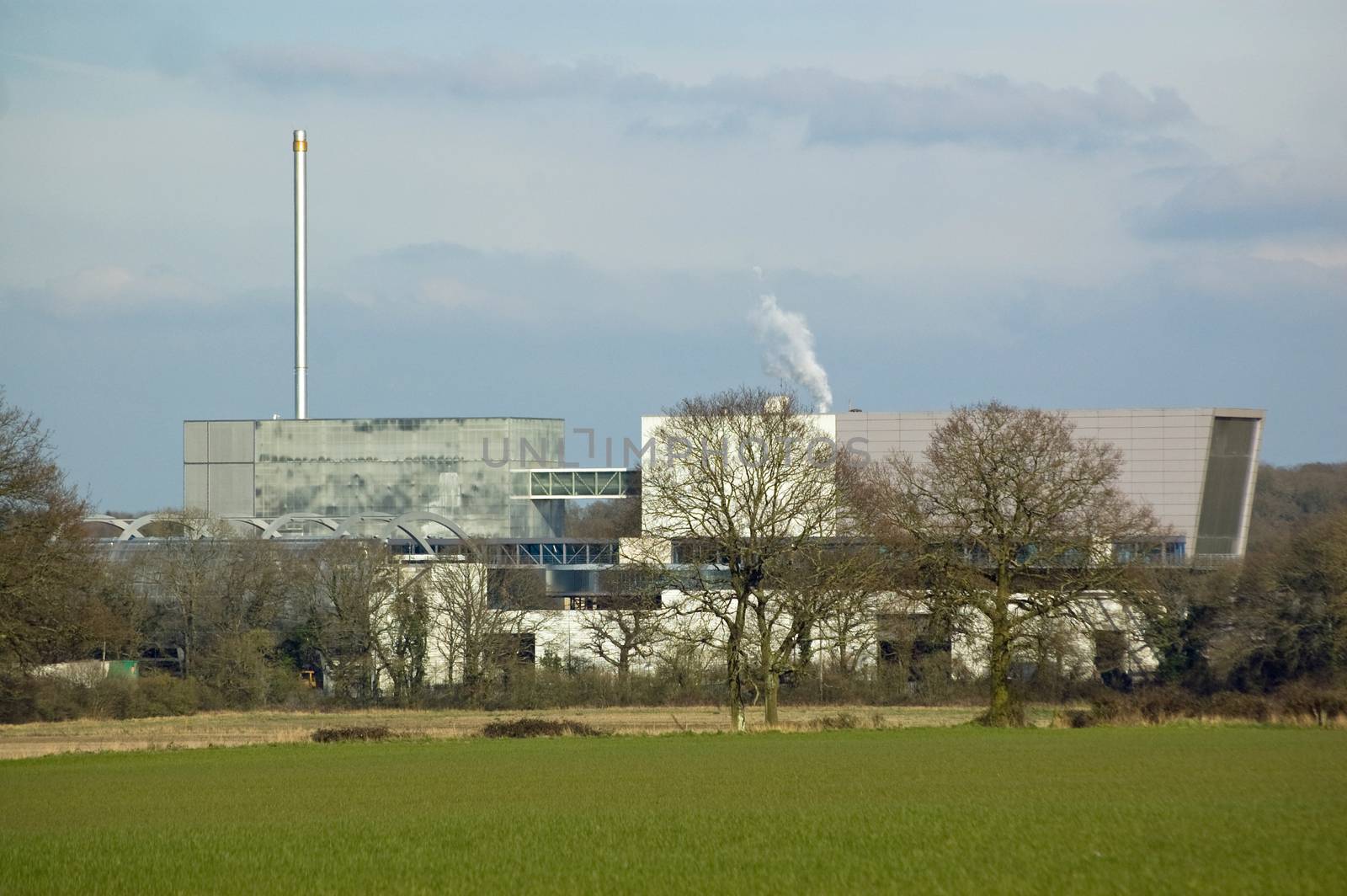 The large energy from waste incinerator plant at Chineham, Basingstoke, Hampshire.