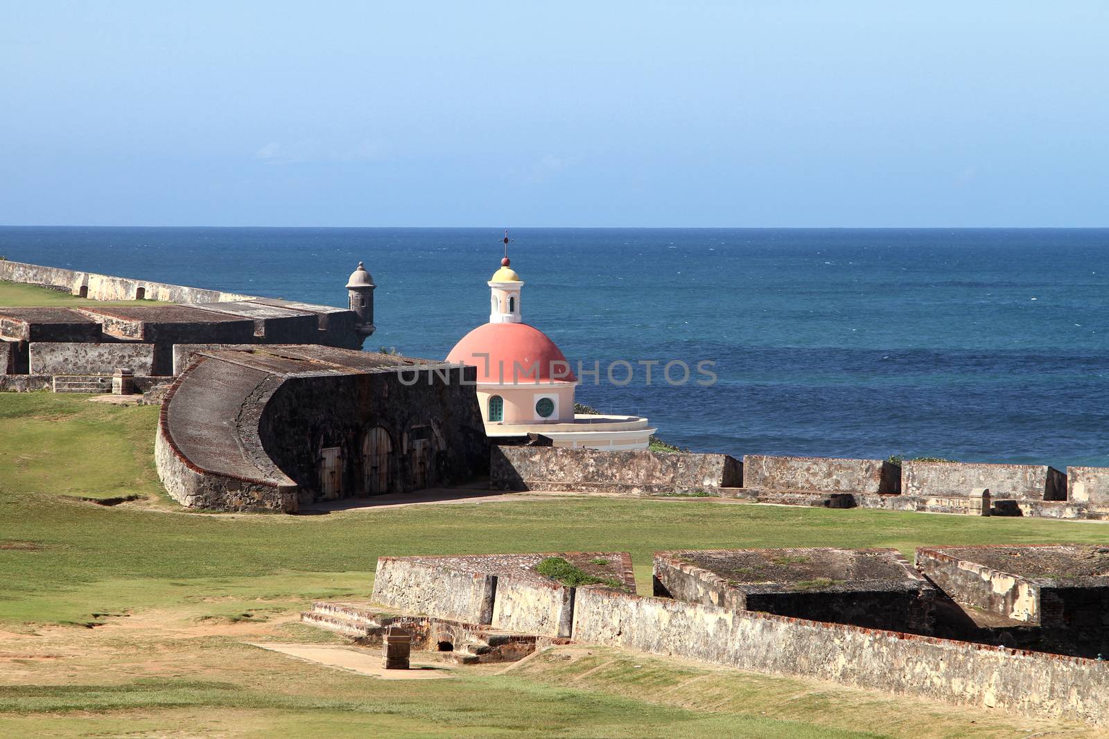 The eastern side of a San Juan national historic site.