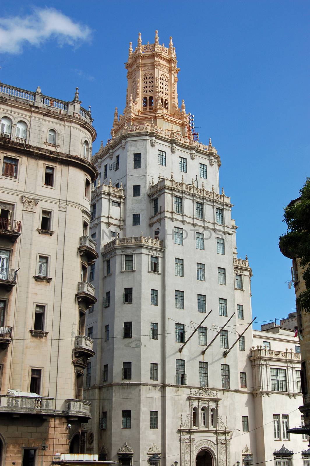Headquarters of Cuba's telephone company, Havana.