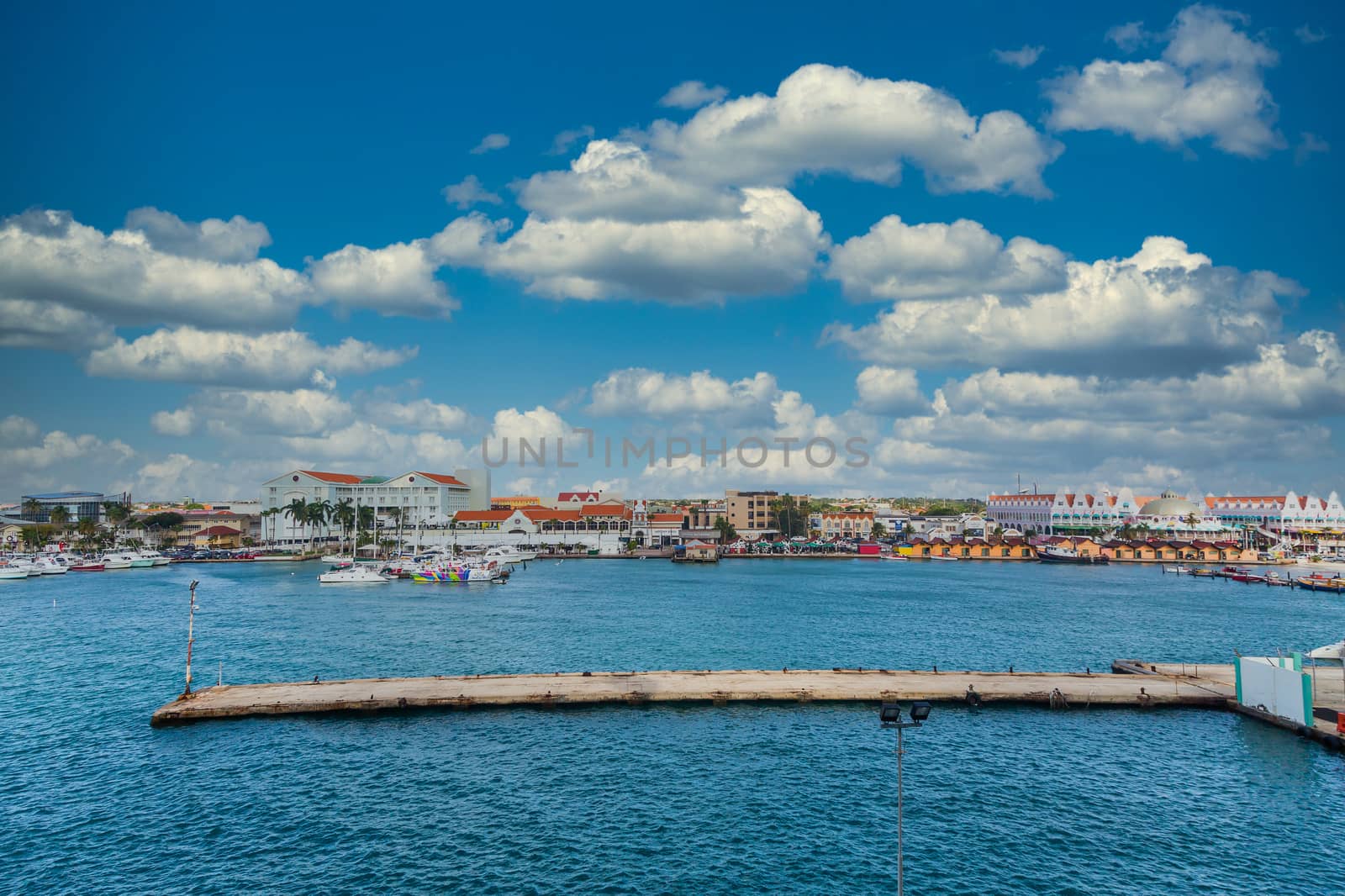 Pier in Aruba Harbor by dbvirago