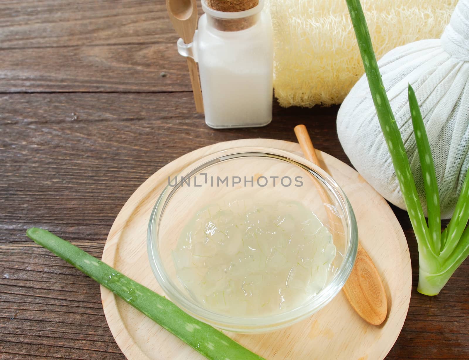 aloe vera spa for use in skin care