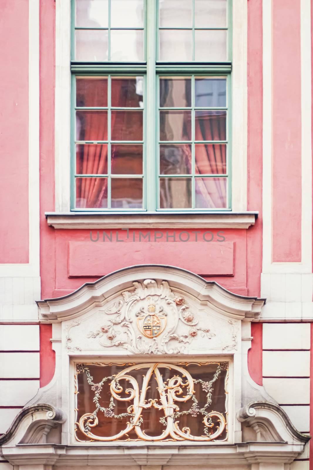 Detail of a historical building in the Old Town in Gdansk, Poland by Anneleven