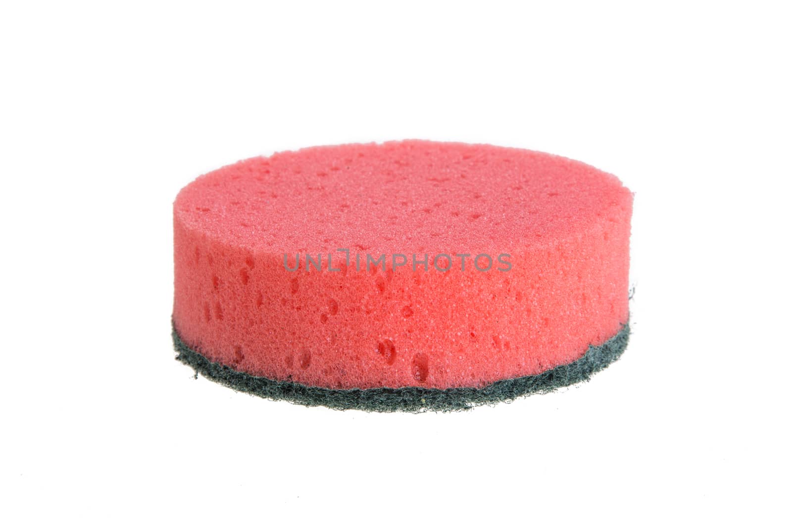 Kitchen sponges isolated over white background